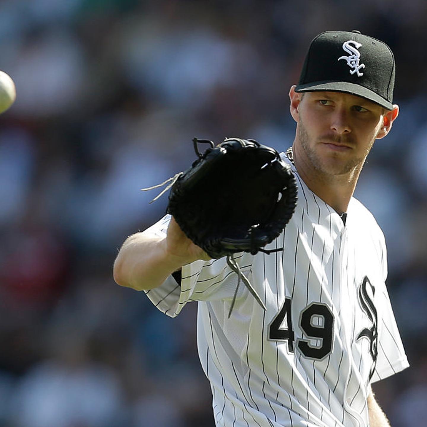 Chris Sale of the Chicago White Sox pitches during the third inning against the Minnesota Twins at U.S. Cellular Field on May 23, 2015 in Chicago, Illinois.