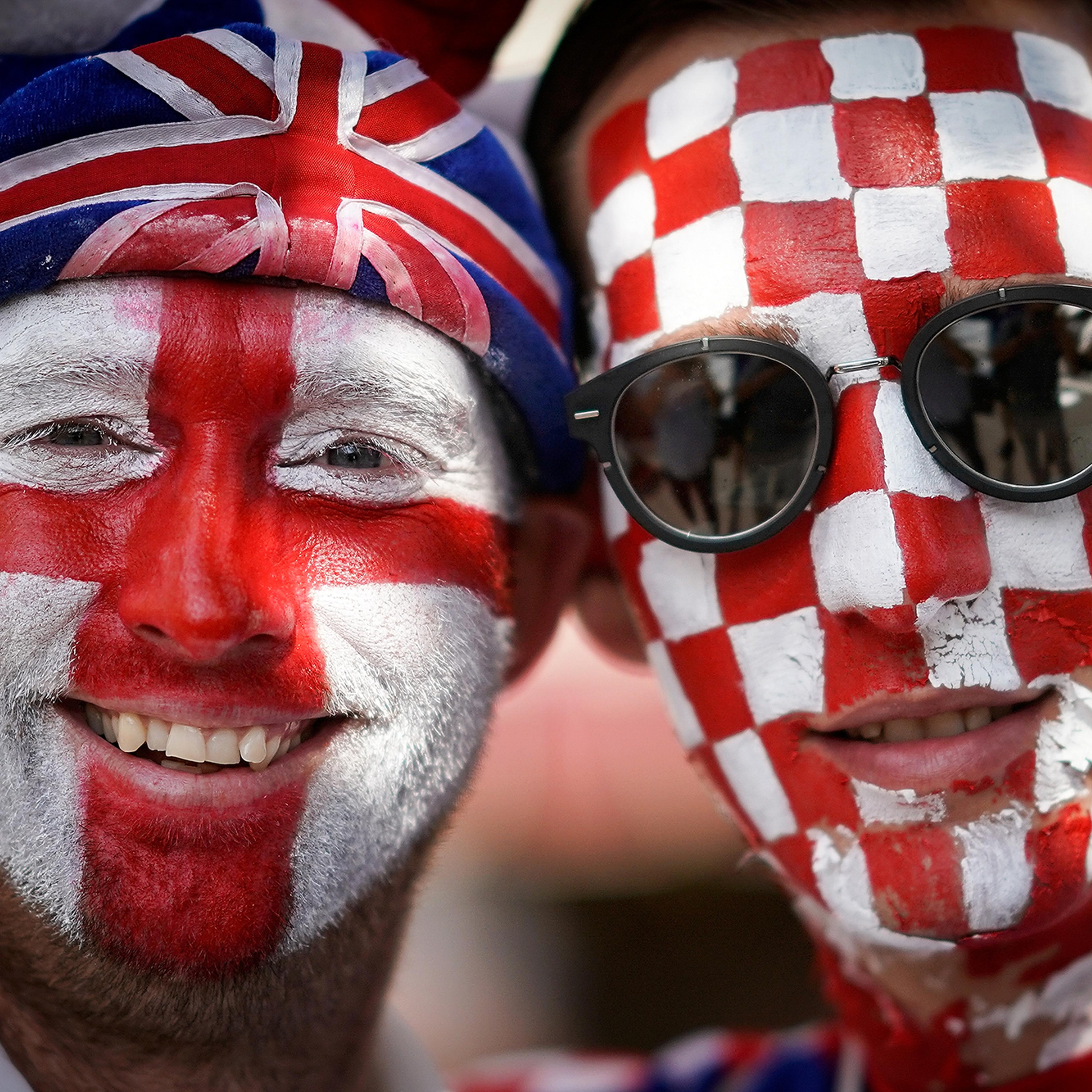 Atmosphere Builds In Moscow As England Take On Croatia In The World Cup Semi-final
