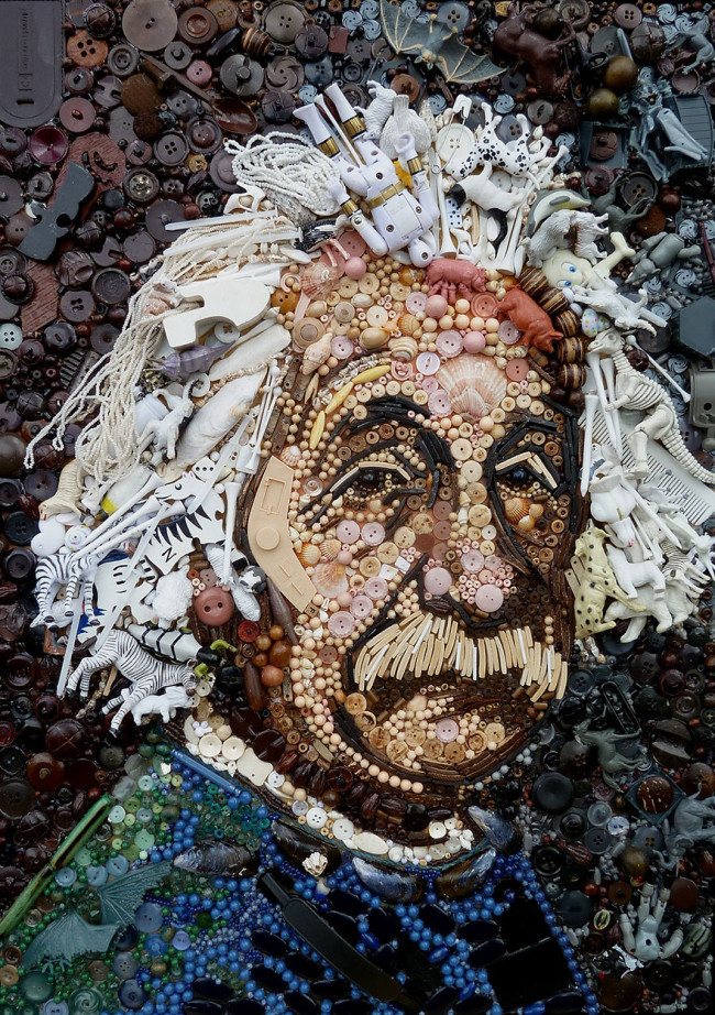 Incredibly Colorful Art Created From Found Objects