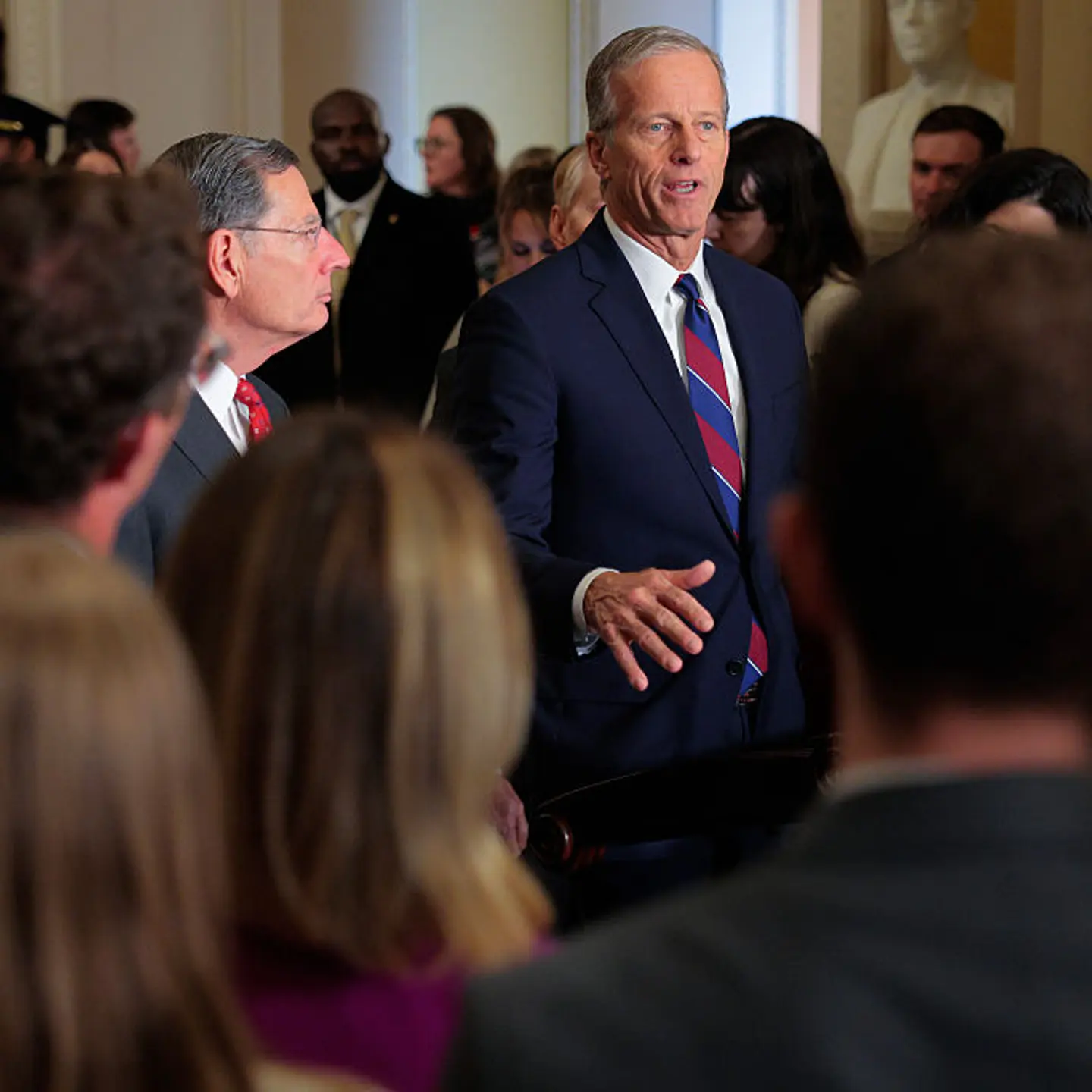 Senate Lawmakers Speak To Reporters Following Weekly Policy Luncheons