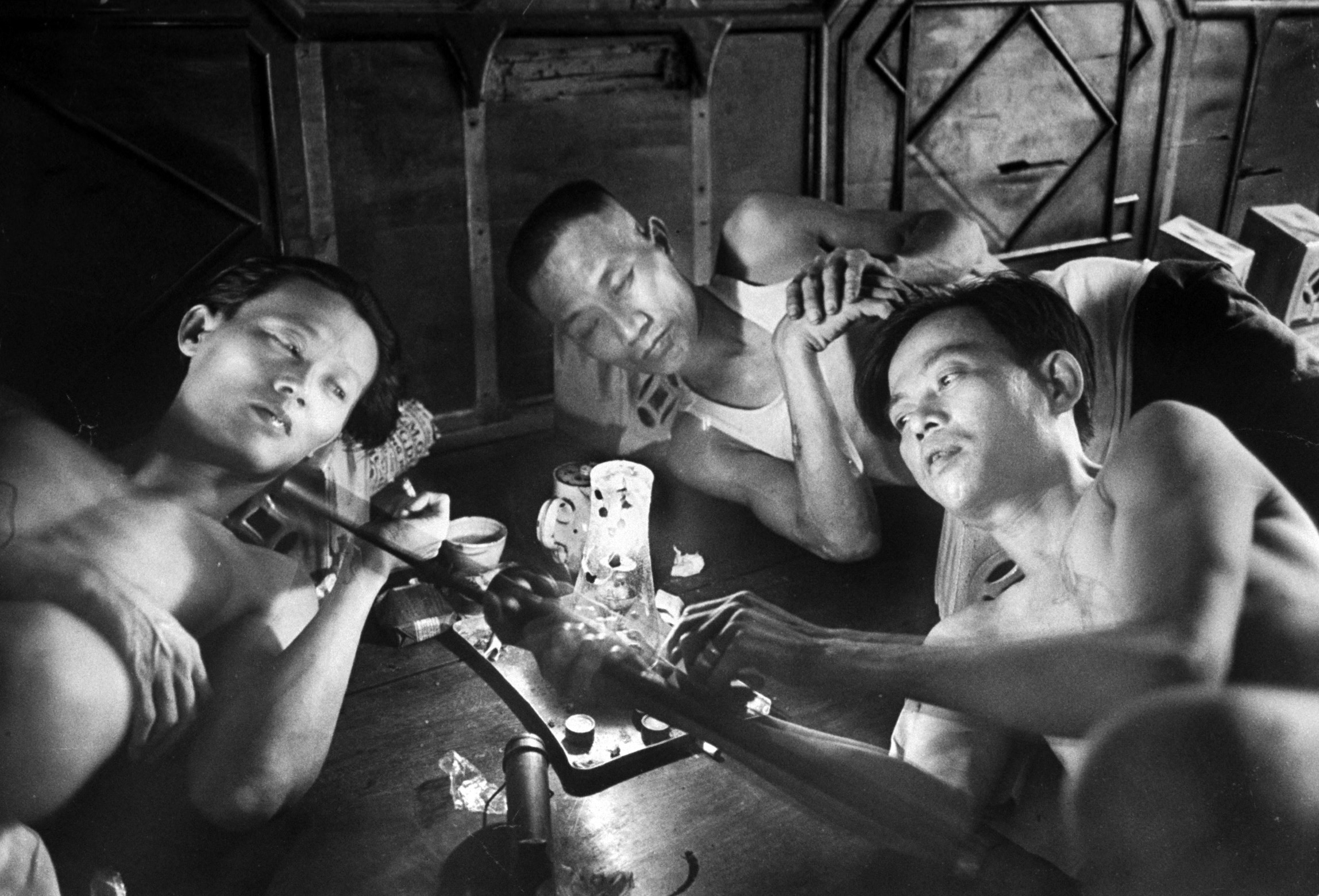 Opium addicts in Saigan 1949