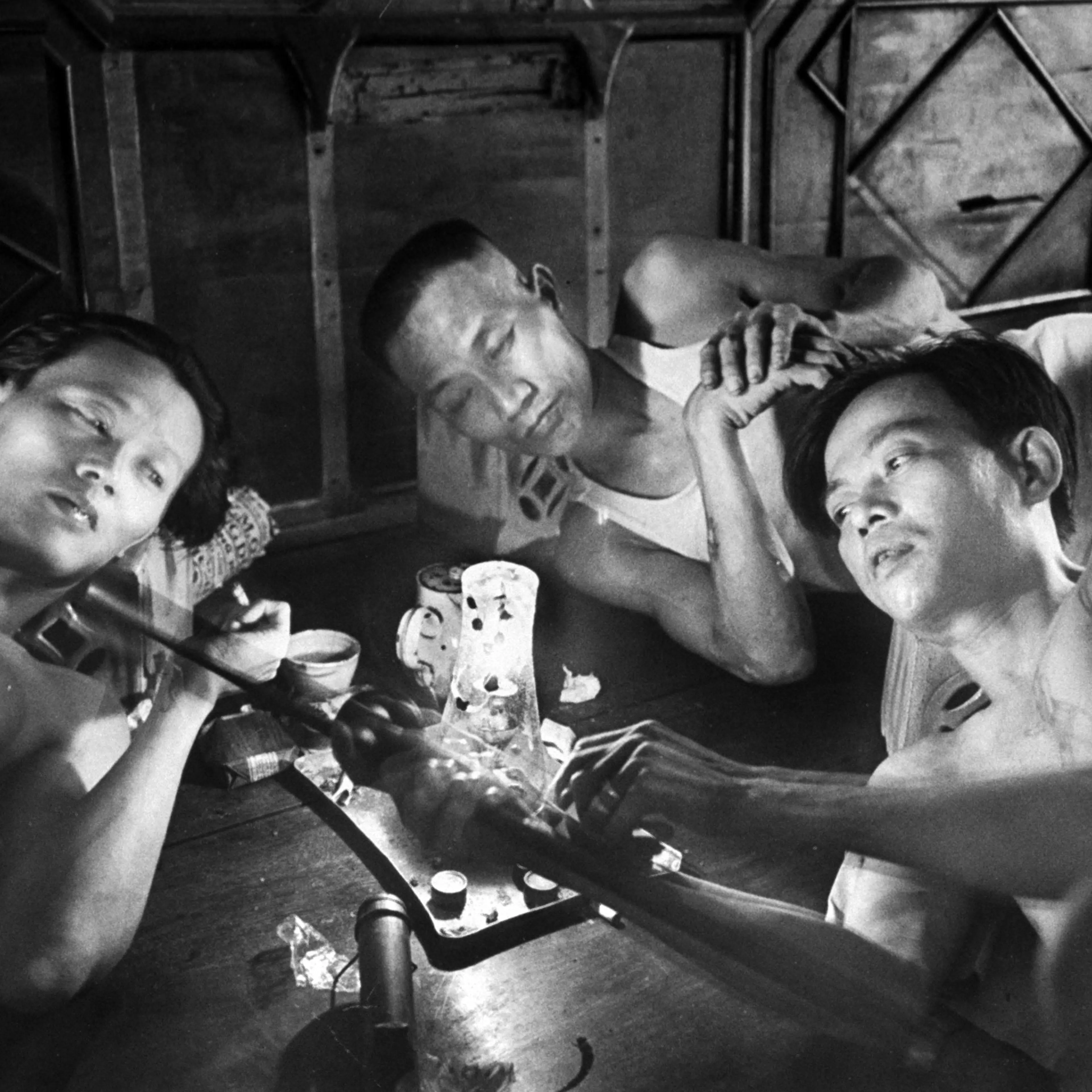 Opium addicts in Saigan 1949
