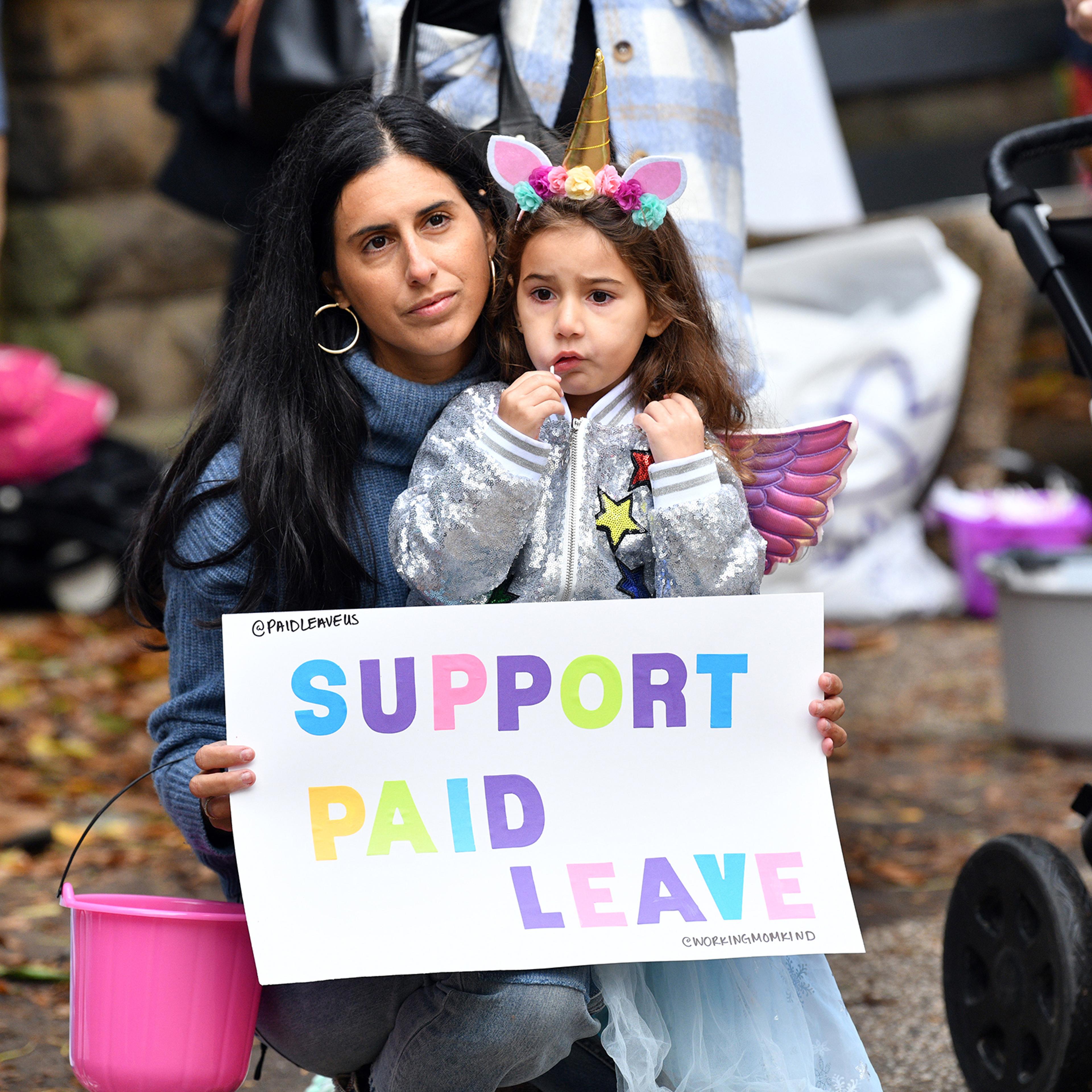 NYC Families, Parents, Caregivers Bring Kids, New Babies To Show Support For Paid Family Leave