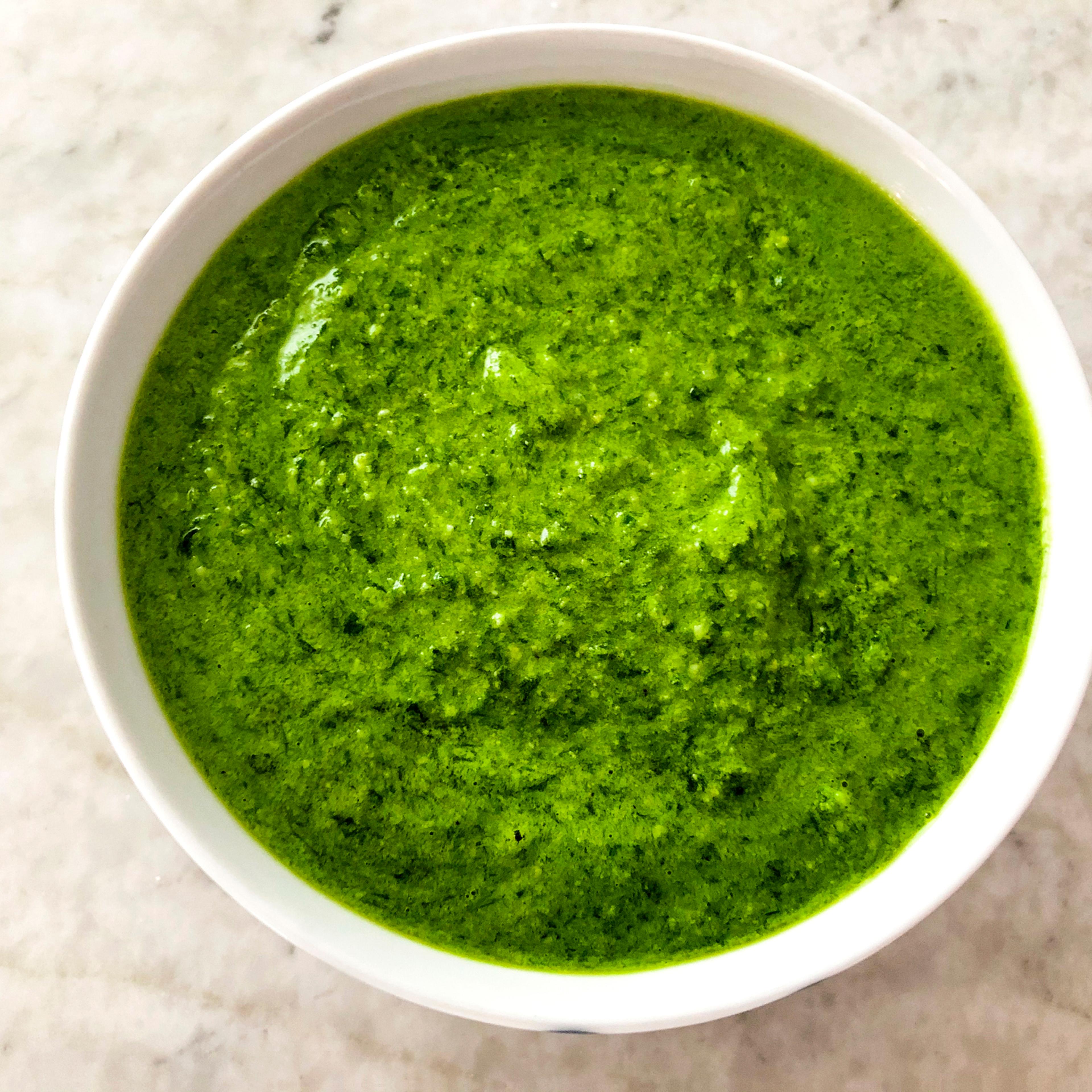 Pesto with wood garlic