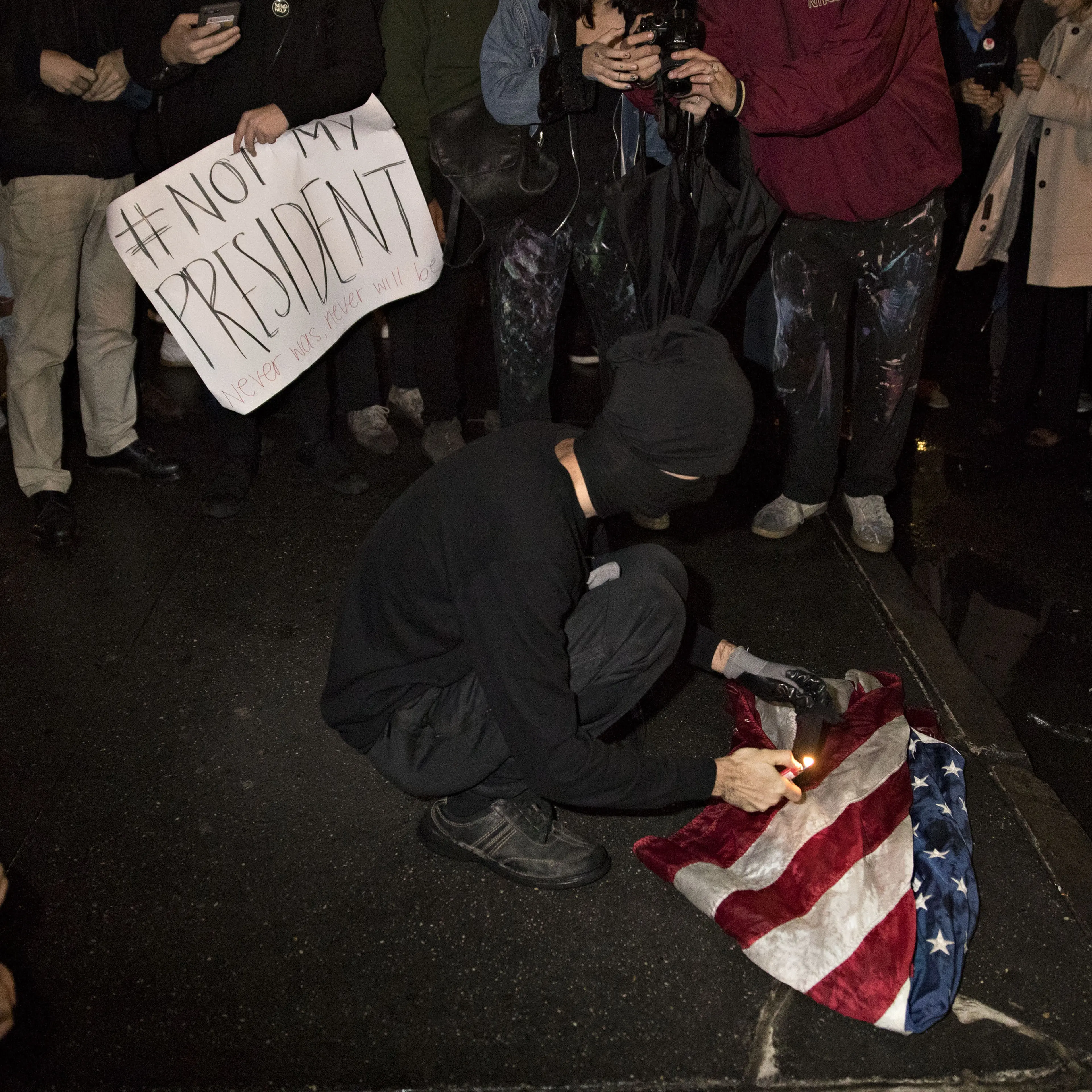 Demonstrators Protest As Donald Trump Starts New Political Era And Republicans Claim Mandate