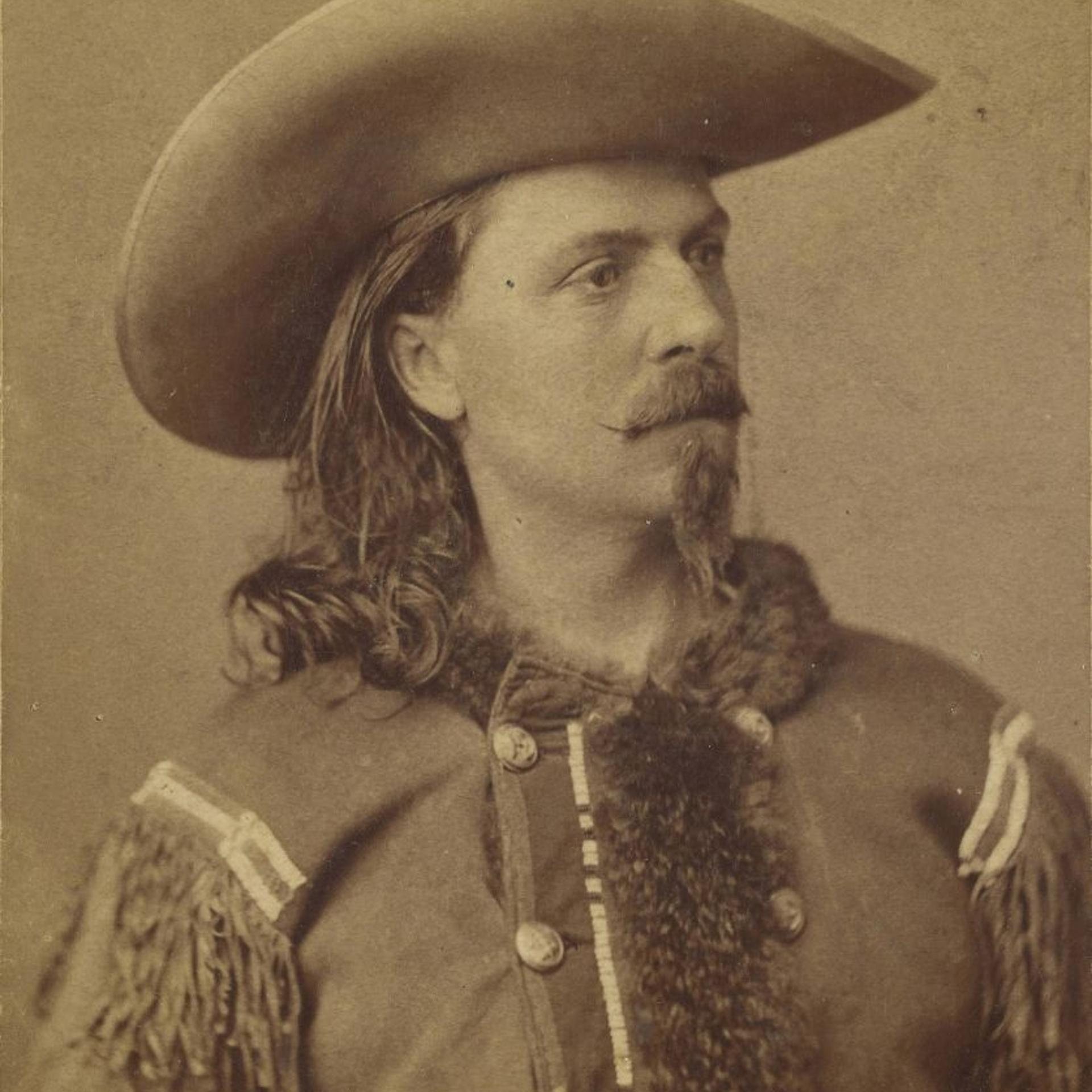A portrait of William F. Cody, known as "Buffalo Bill"