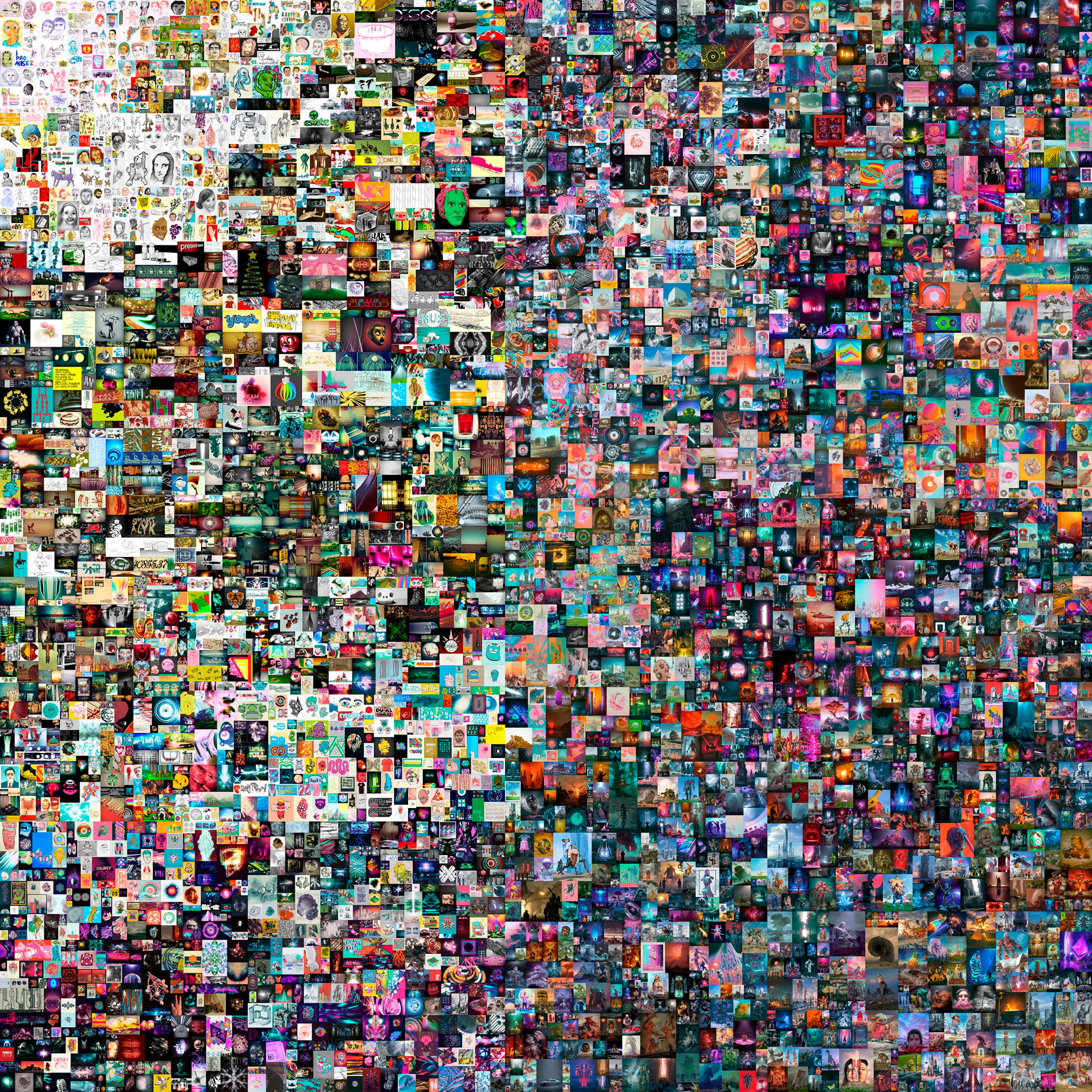 Beeple, Everydays: The First 5000 Days. Sold for: $69.3 million