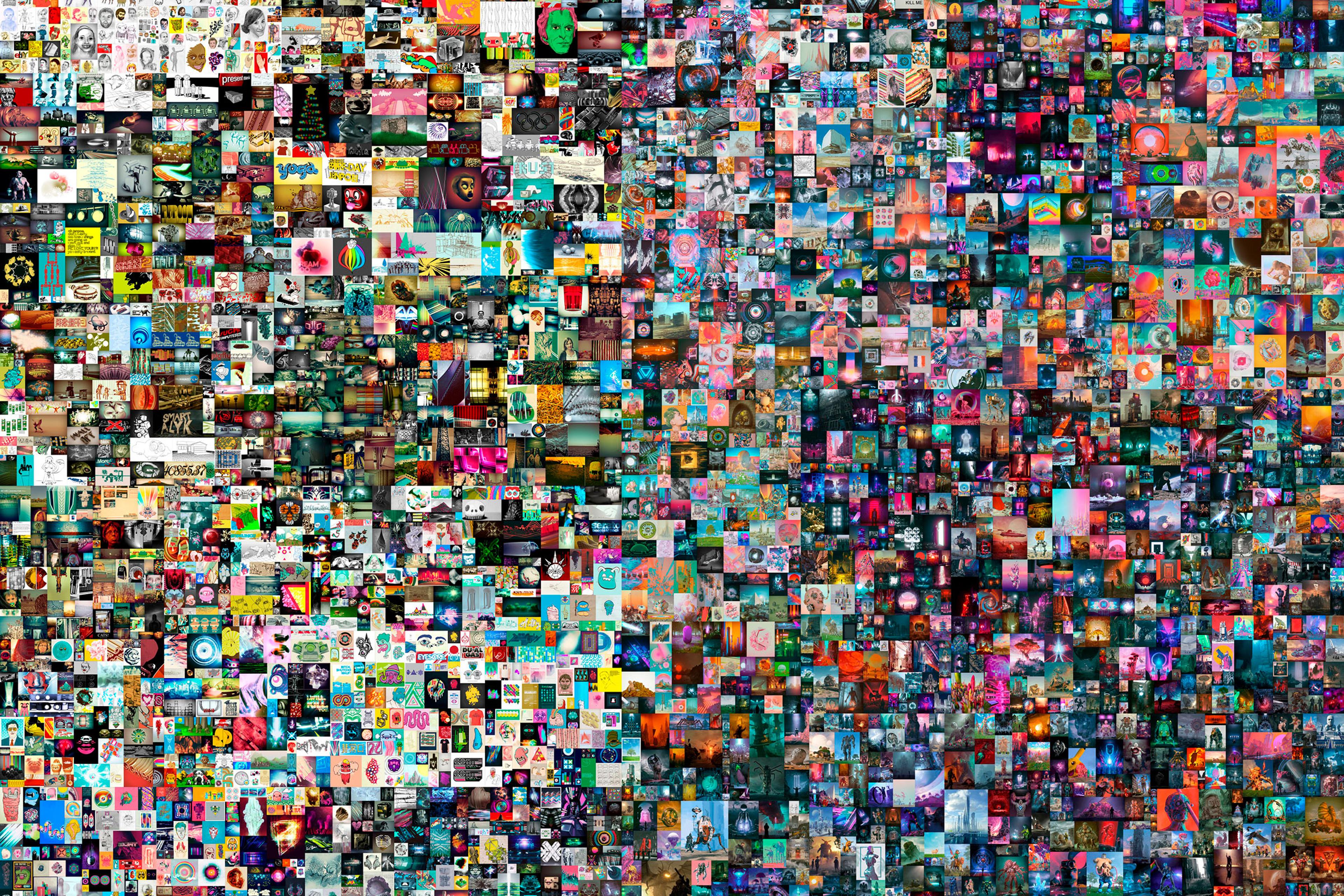 Beeple, Everydays: The First 5000 Days. Sold for: $69.3 million