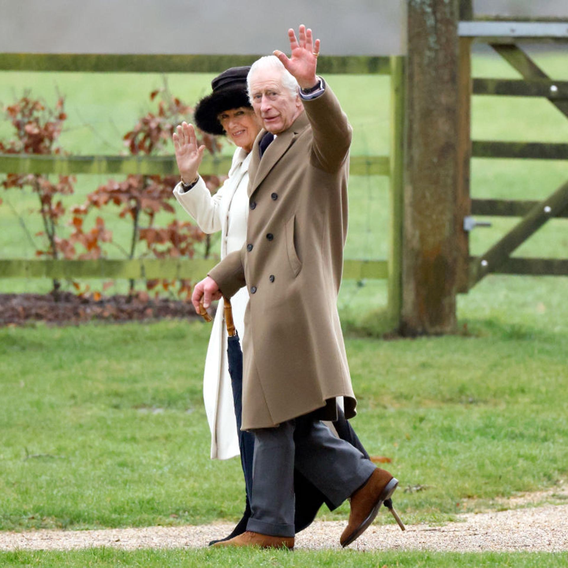 King Charles III Attends Sunday Church