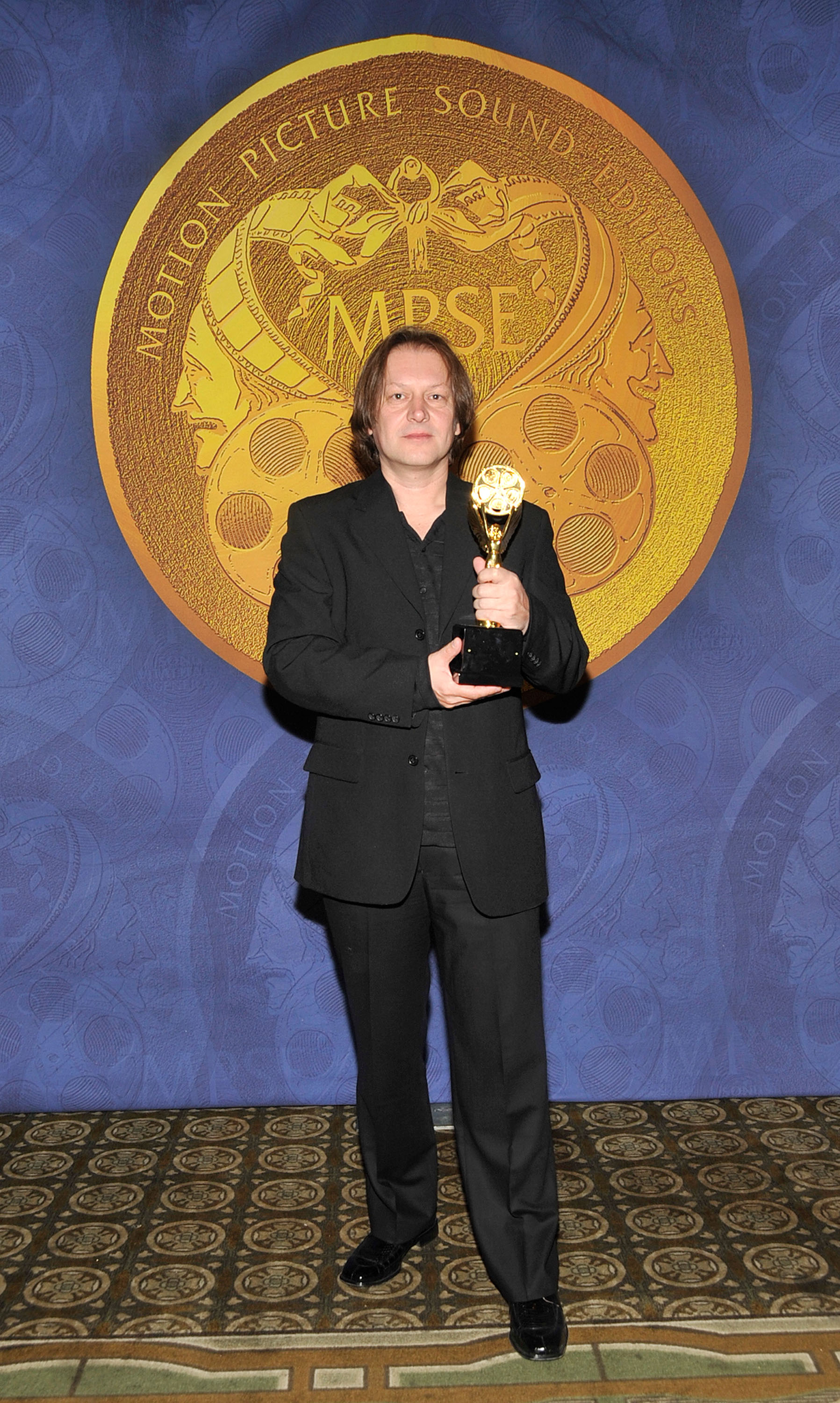 Maciek Malish. M.P.S.E. holds his Golden Reel Award for Best Sound Editing: Short Form Dialogue And ADR In Television, at the 56th Annual Motion Picture Sound Editors Golden Reel Awards at the February 21, 2009 in Los Angeles, California.