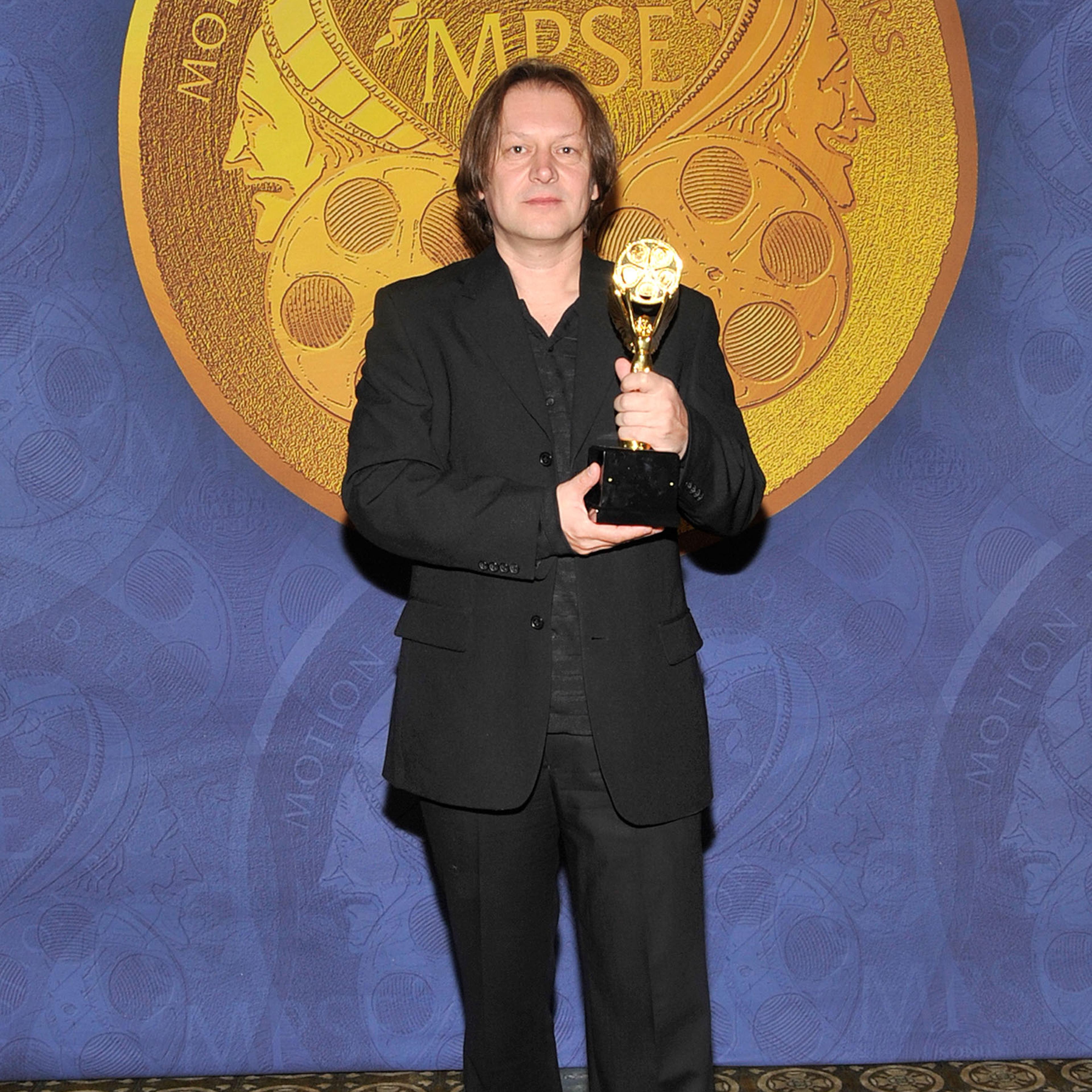 Maciek Malish. M.P.S.E. holds his Golden Reel Award for Best Sound Editing: Short Form Dialogue And ADR In Television, at the 56th Annual Motion Picture Sound Editors Golden Reel Awards at the February 21, 2009 in Los Angeles, California.
