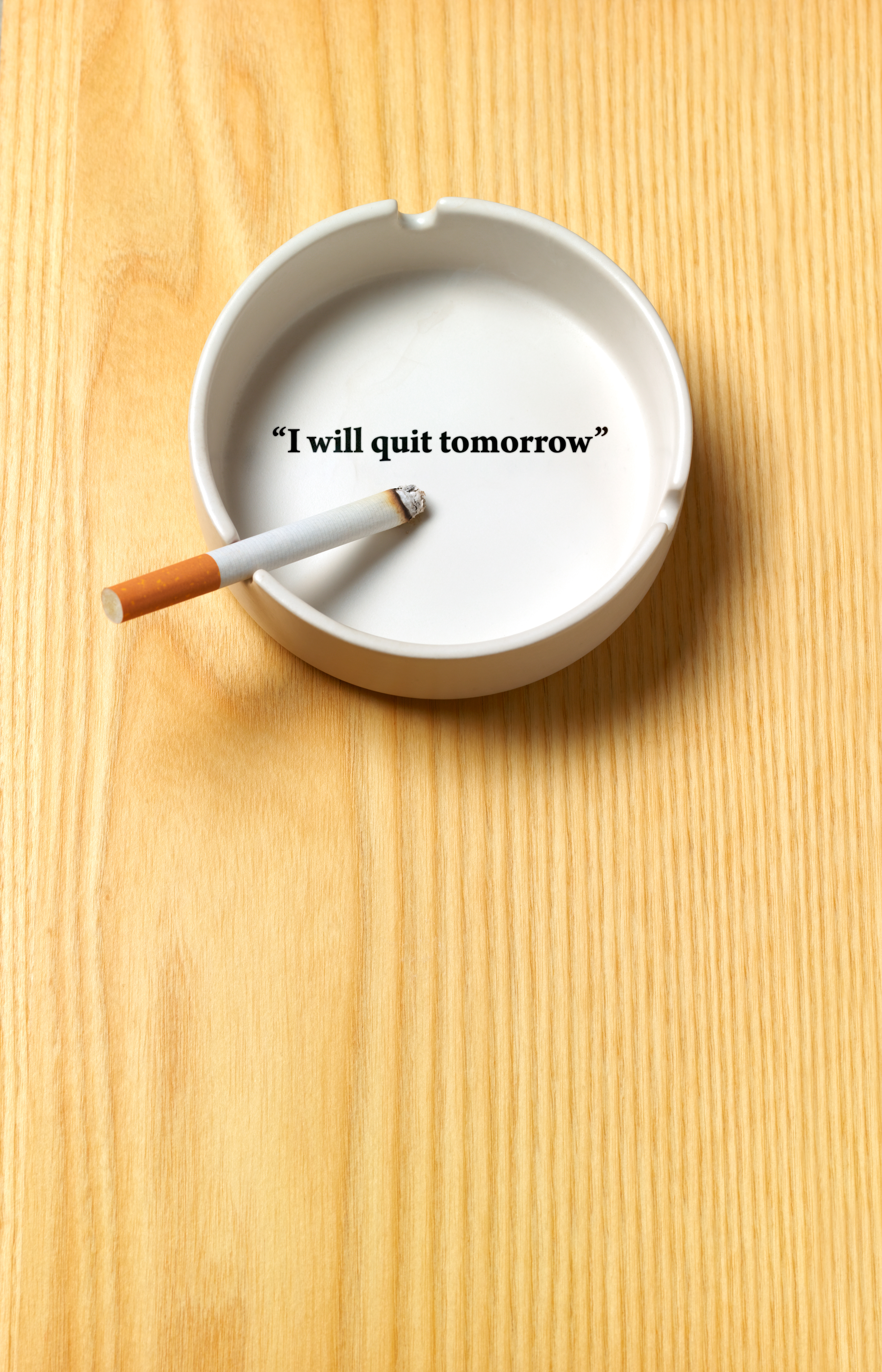 ashtray and cigarette