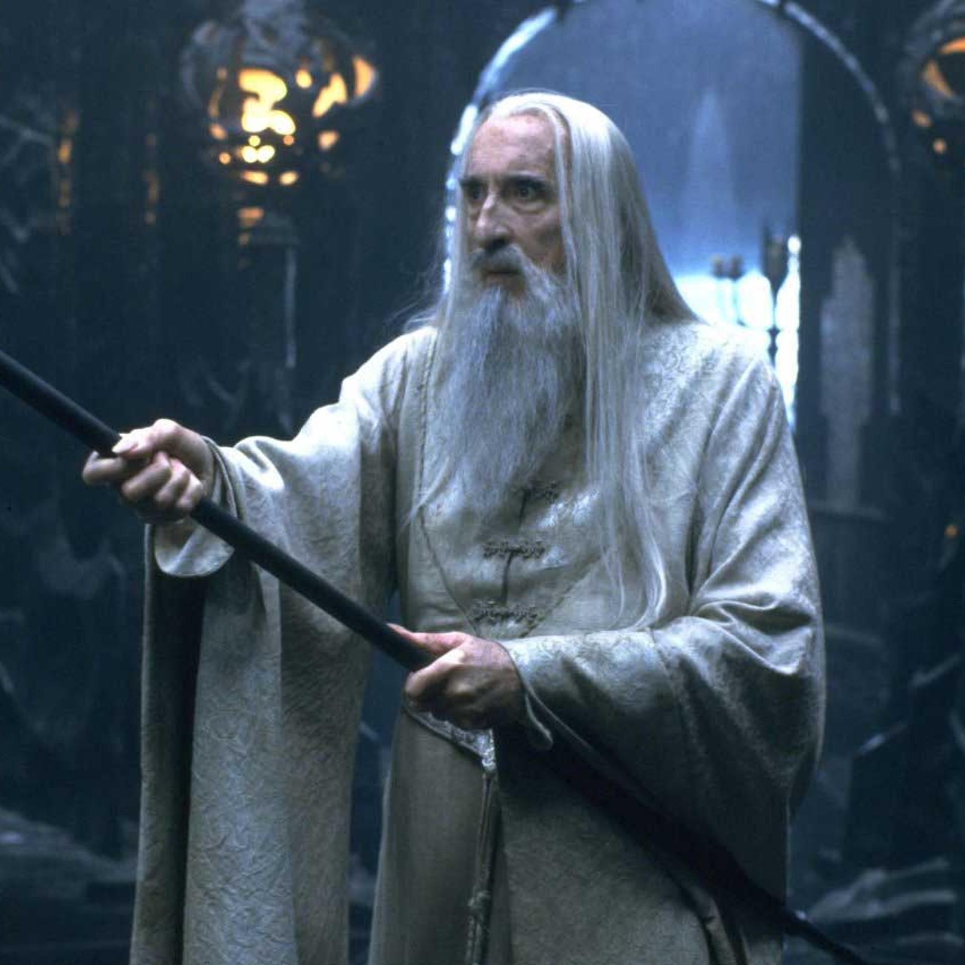 Christopher Lee in The Lord of the Rings- The Two Towers