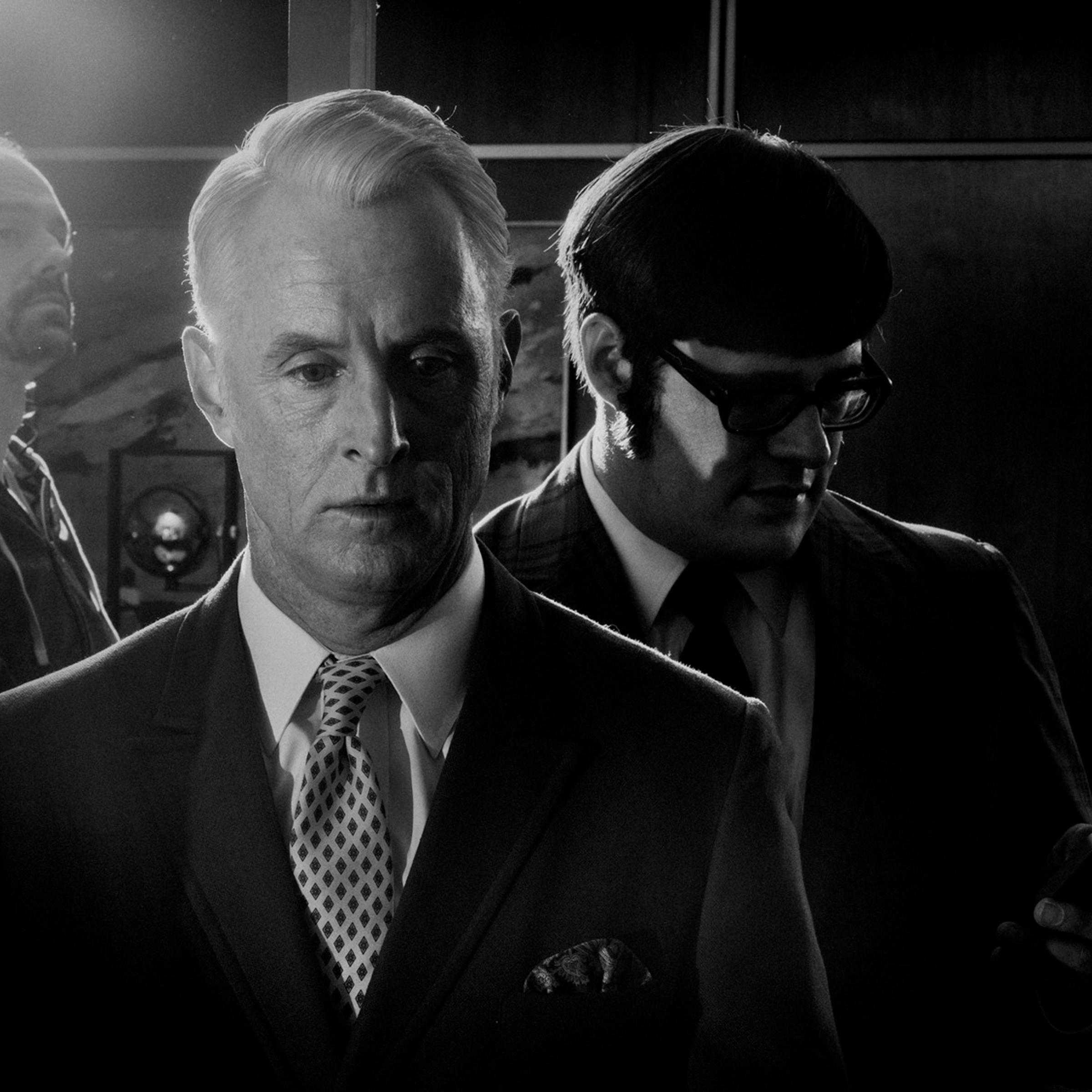 Mad Men Matthew Weiner Christina Hendricks TV 2014 Advertising Alex Majoli John Slattery as Roger Sterling (Center) and Rich Sommer as Harry Crane (Right)