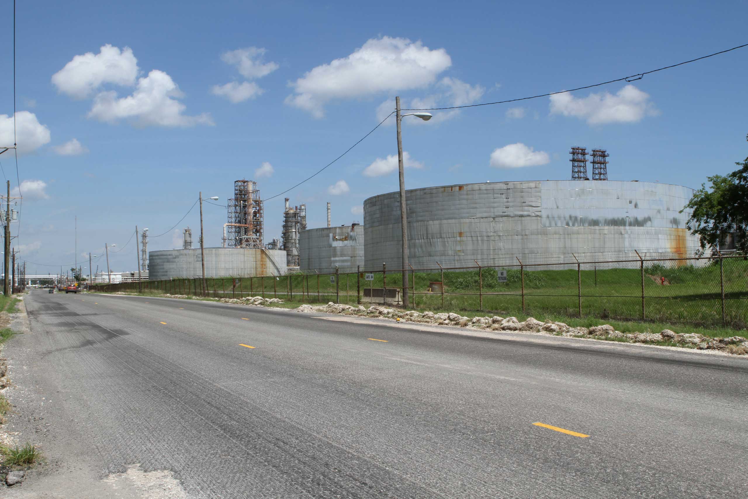 Dozens of companies have plans to build petrochemical plants, oil refineries and fertilizer facilities — such as this ConocoPhillips refinery in Westlake, Louisiana —to take advantage of cheap domestic natural gas from shale fields. 