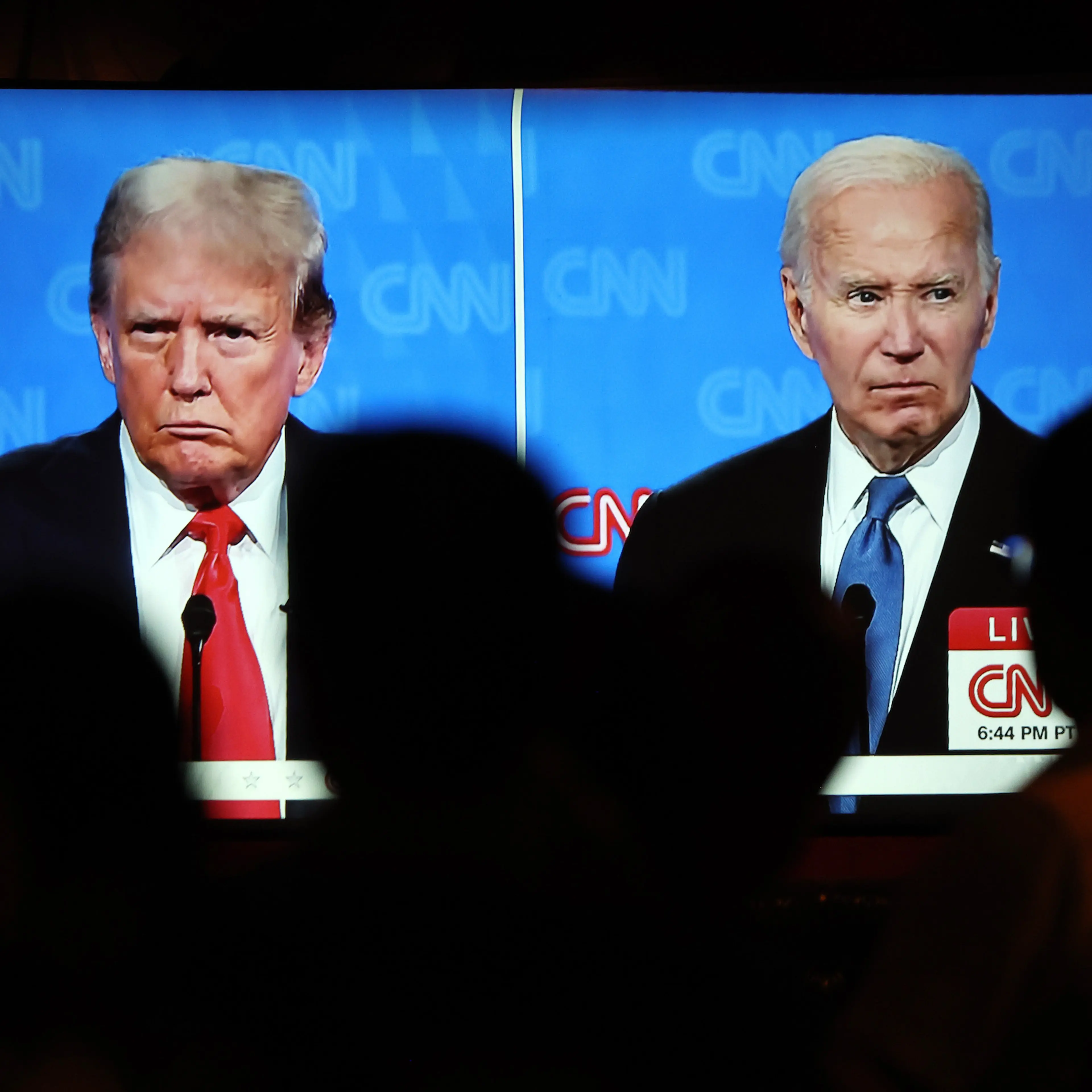 Americans Across The Nation Watch The First Presidential Debate Between Joe Biden And Donald Trump
