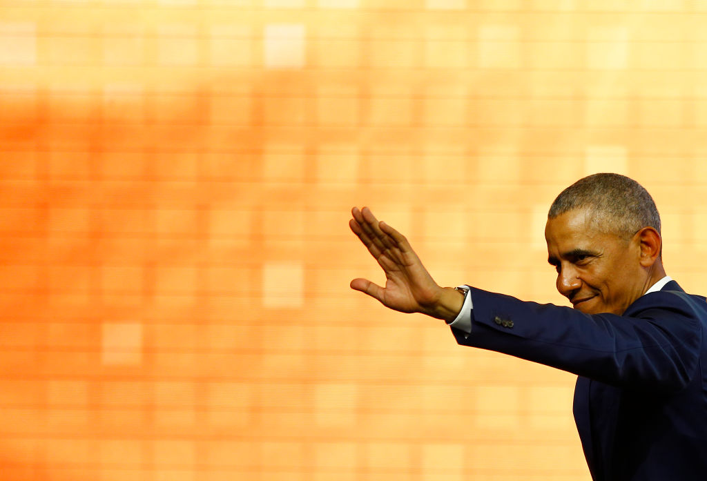 Barak Obama Attends World Travel And Tourism Council In Seville