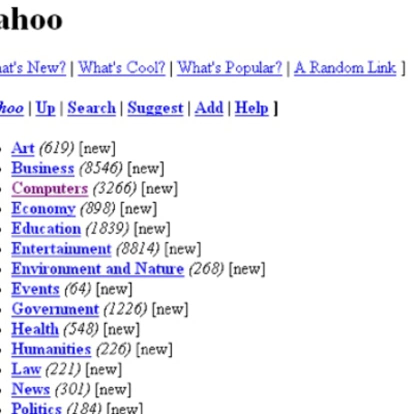 Yahoo in 1994