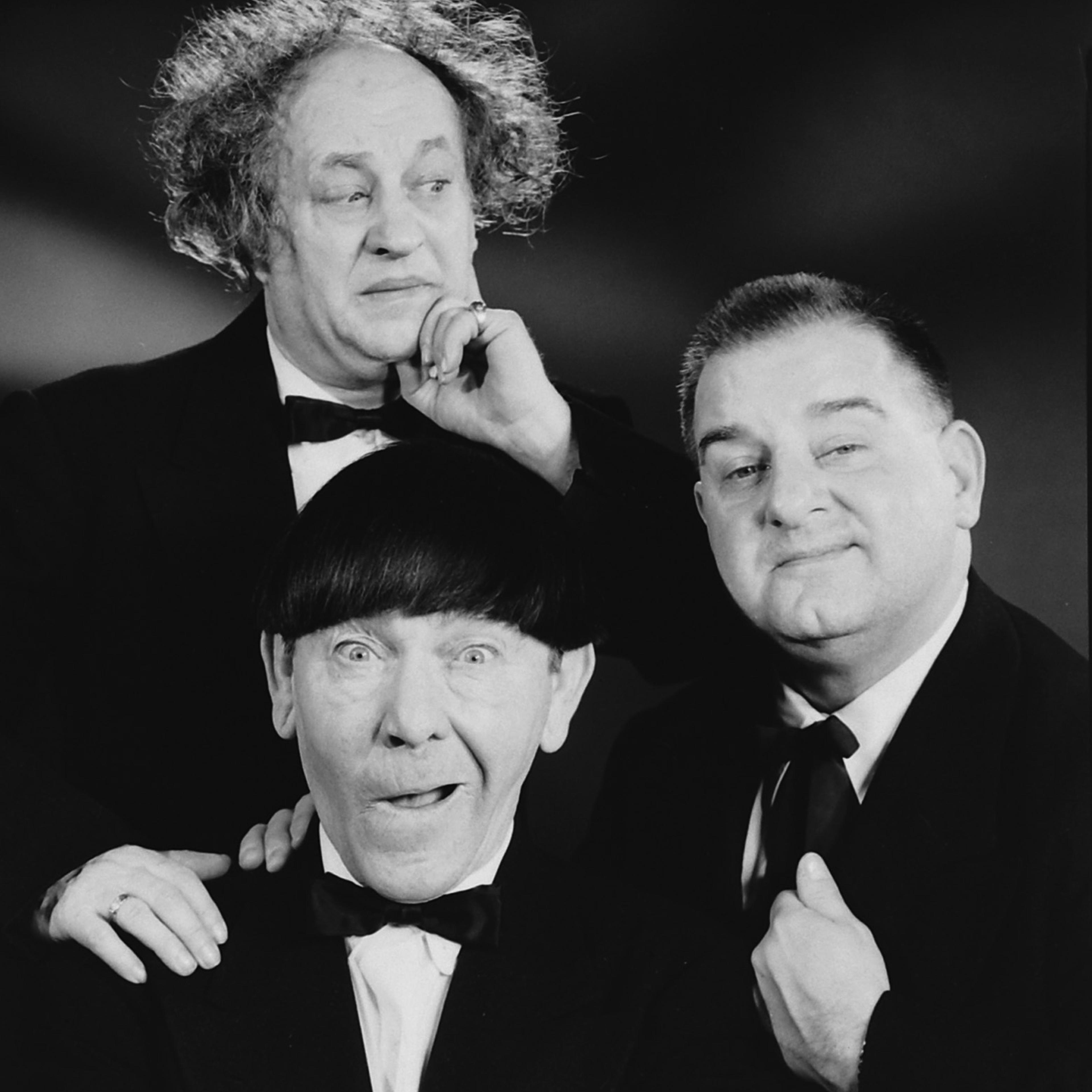 Portrait of the Three Stooges in May 1959.