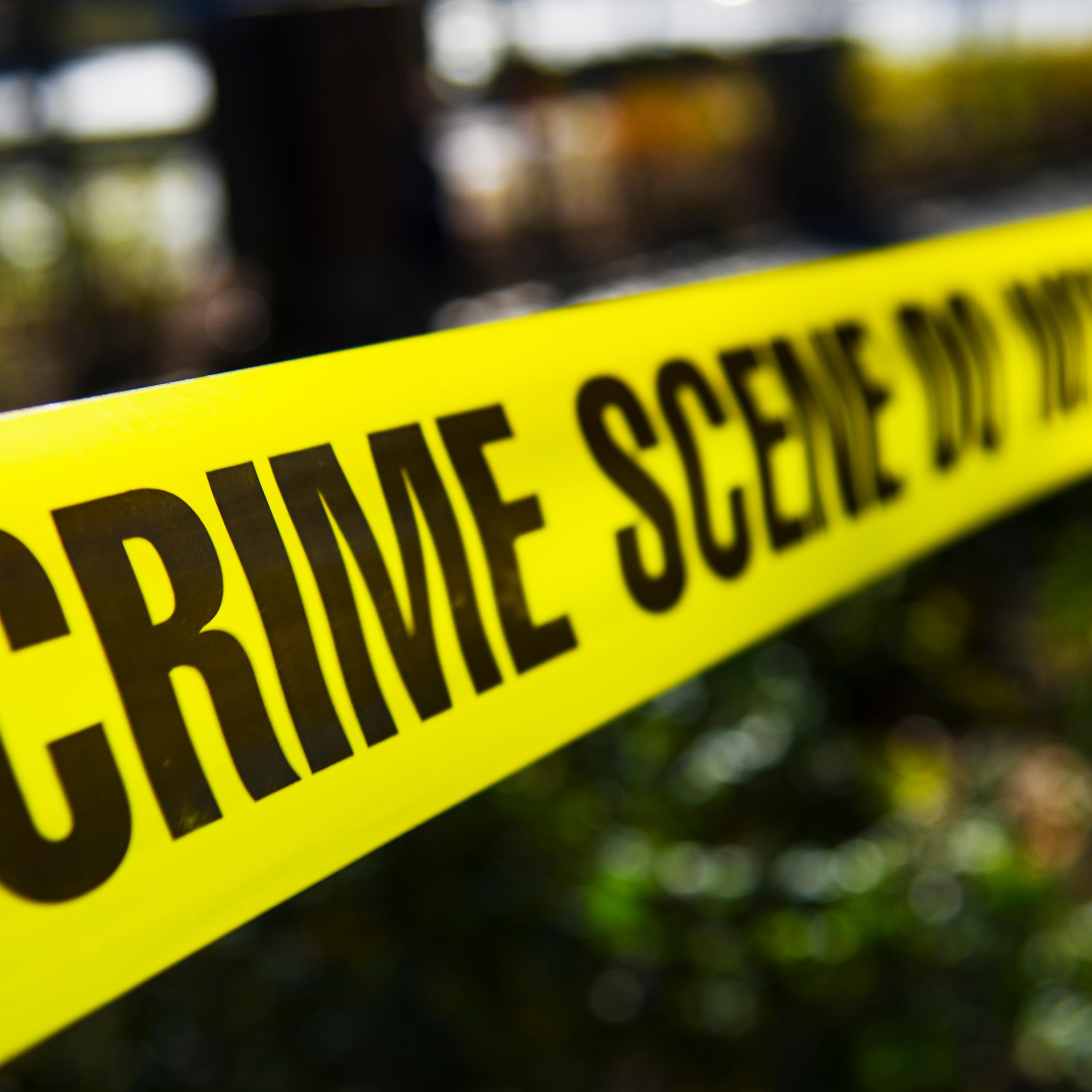 USA, New York State, New York City, Crime scene barrier tape