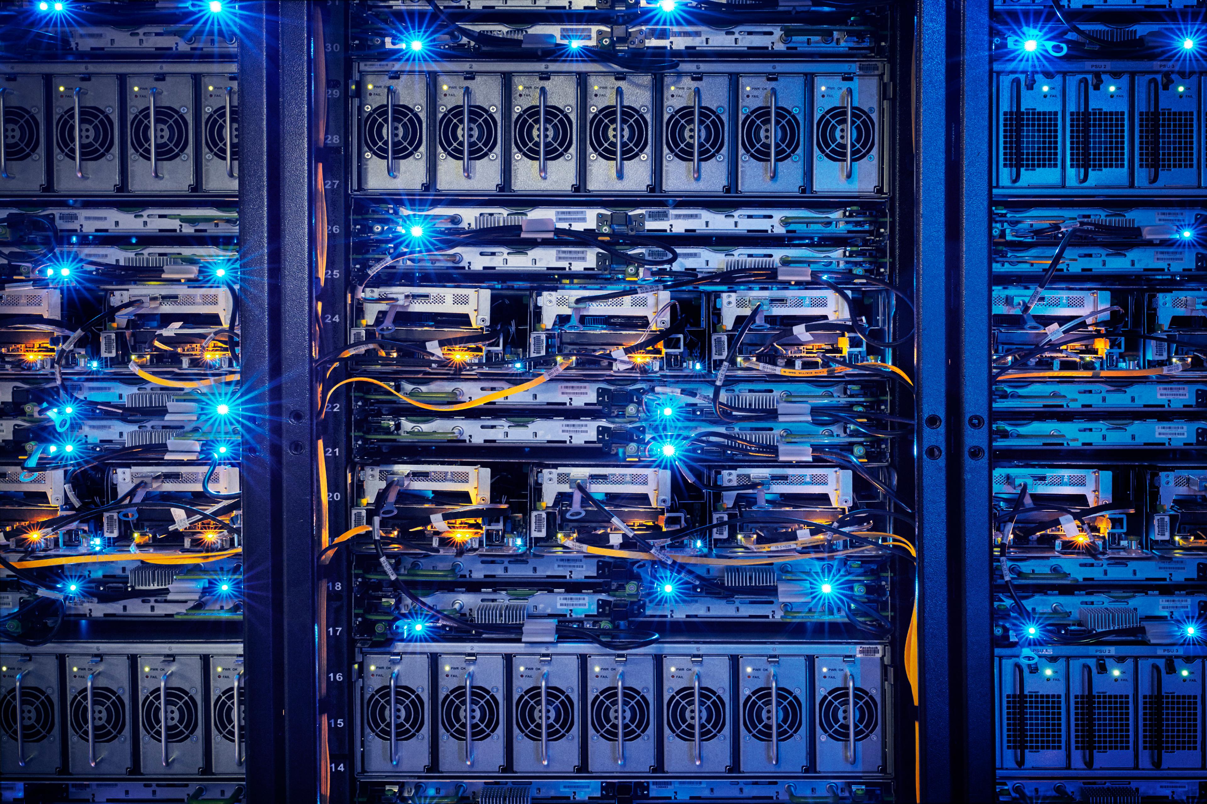 he equipment is reduced to its basics so it runs cooler. It can also be easily accessed and repaired quickly. A few years ago, it took an hour to repair a server hard drive, now it's down to two minutes.