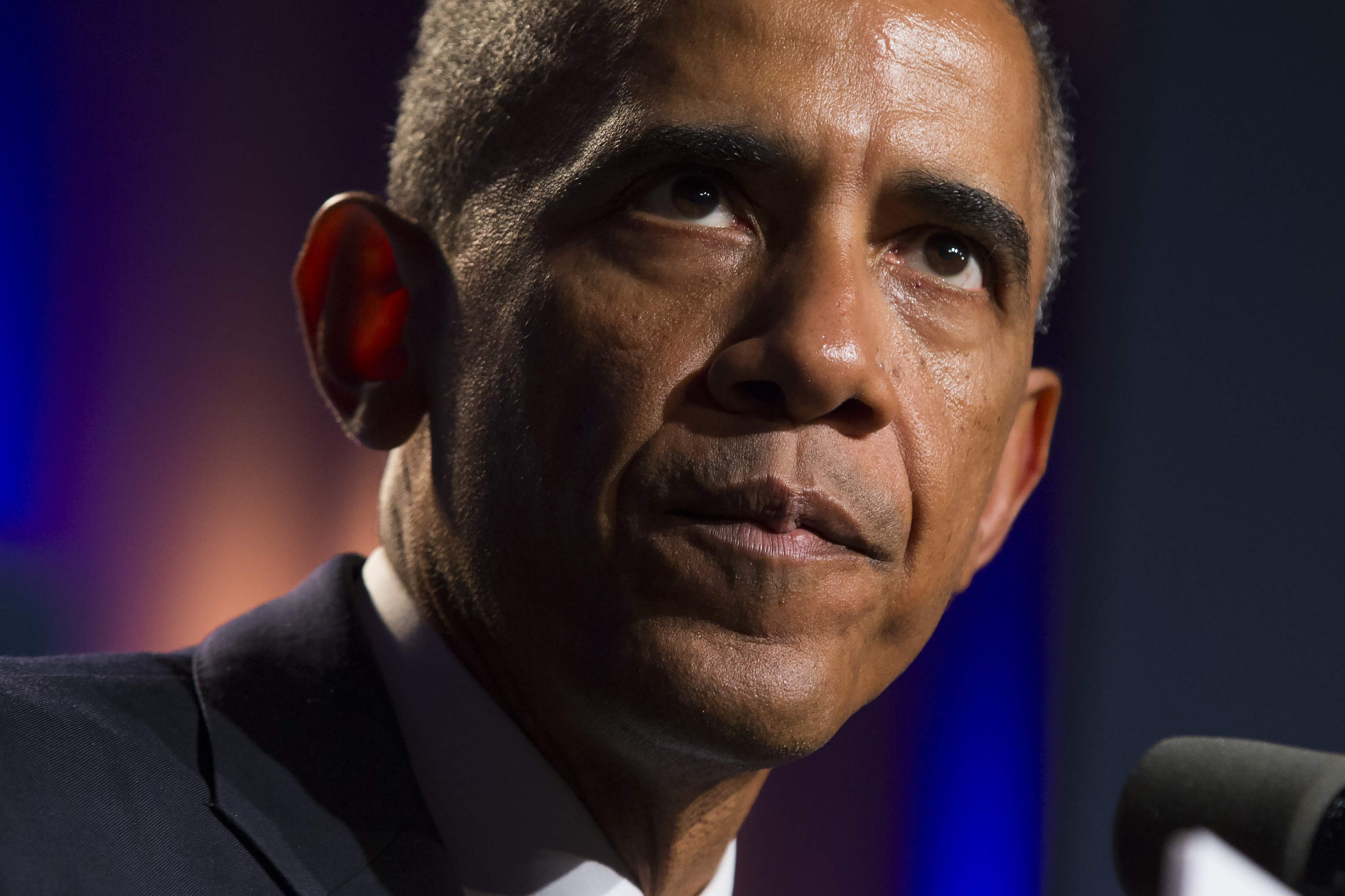 President Barack Obama delivers remarks at the Democratic National Committee's Women's Leadership Forum, on Sept. 19, 2014, in Washington.