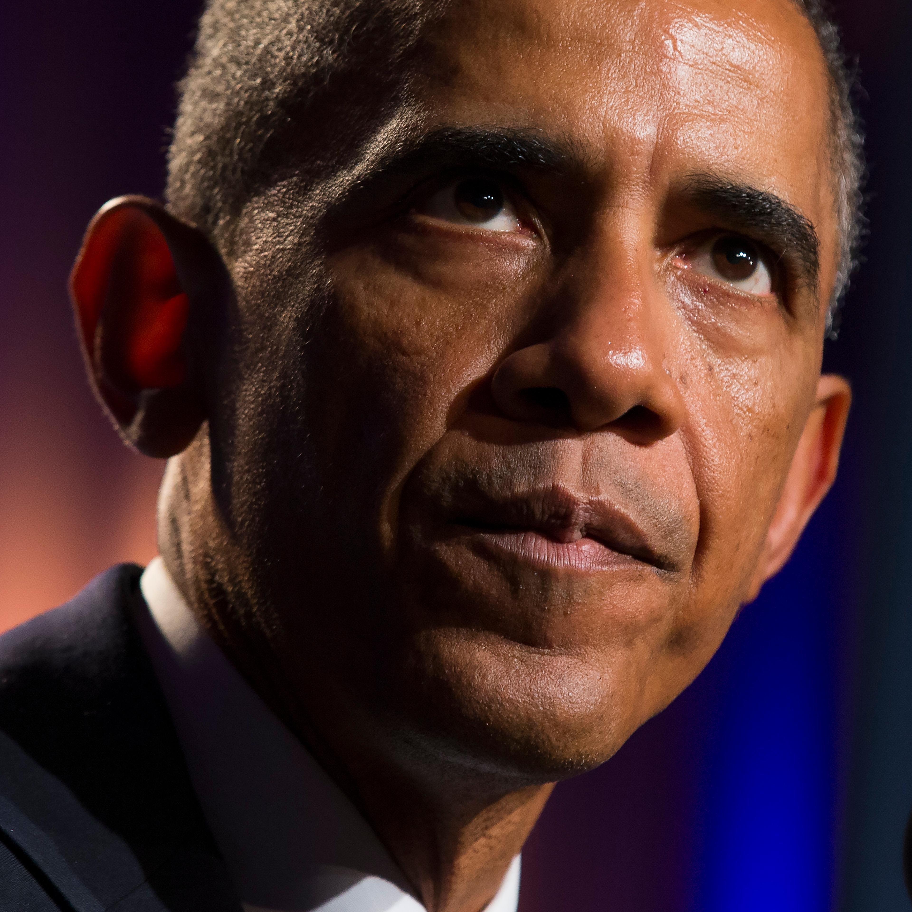 President Barack Obama delivers remarks at the Democratic National Committee's Women's Leadership Forum, on Sept. 19, 2014, in Washington.