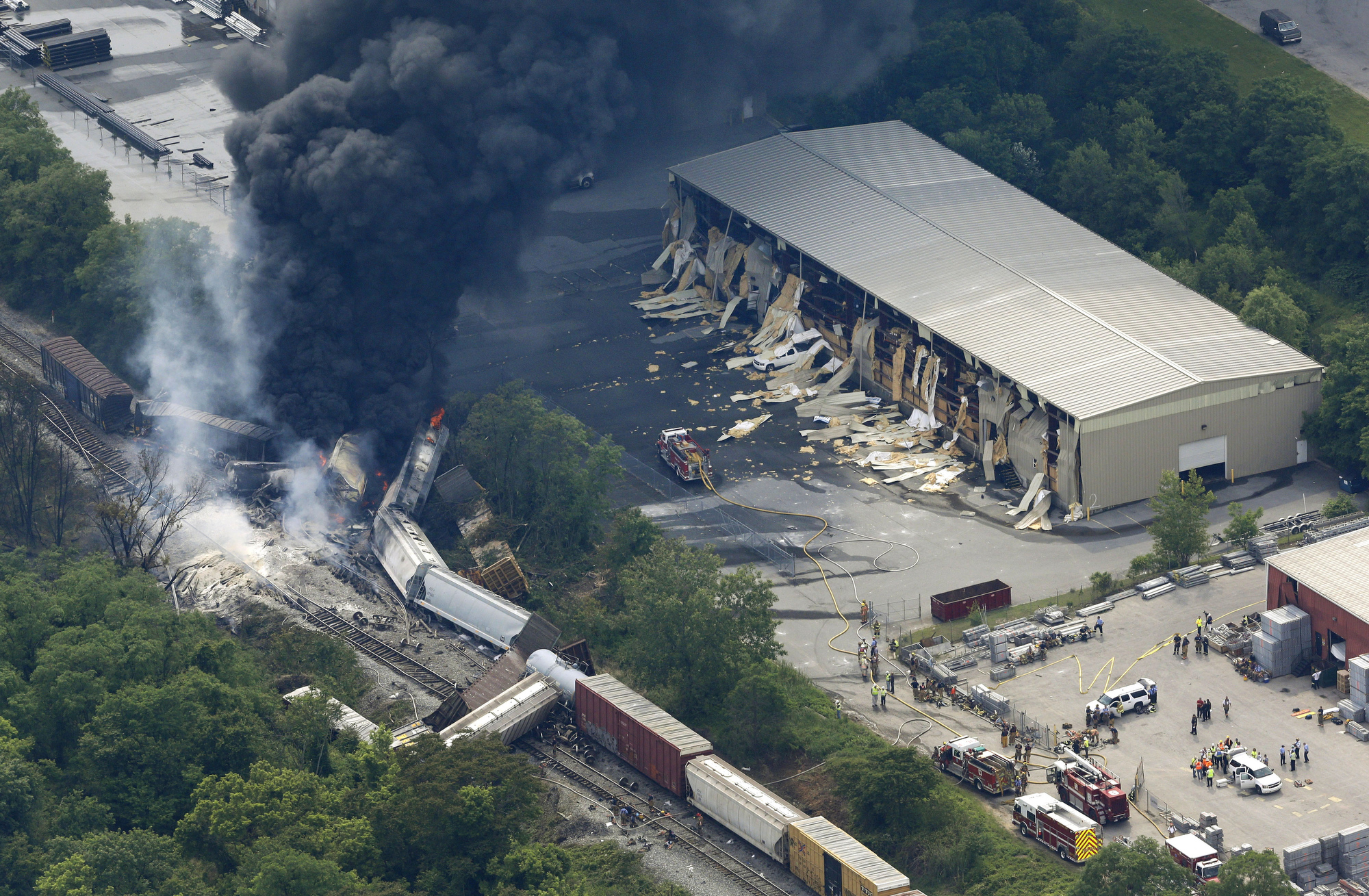 Photos: Freight Train Derails Outside Baltimore