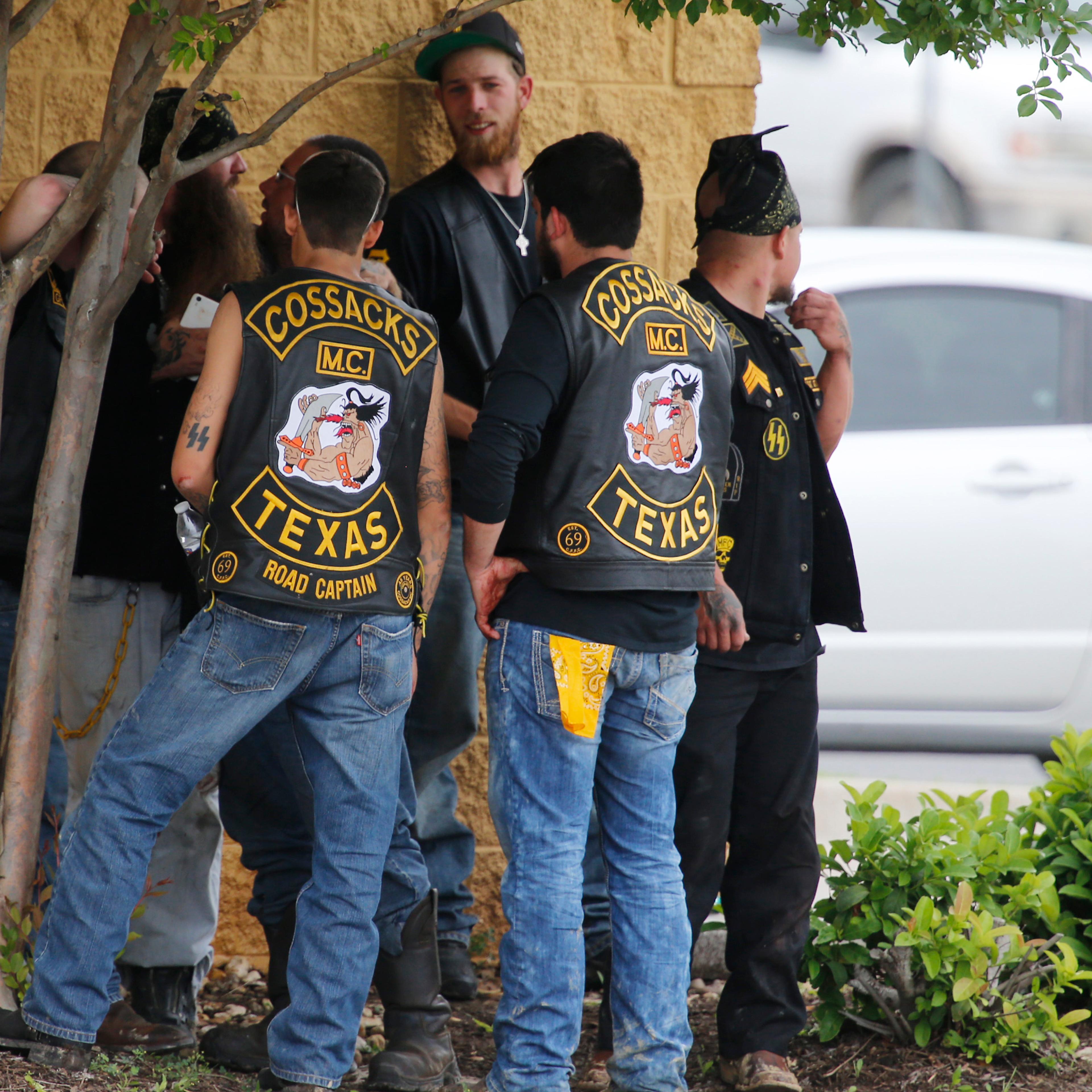 Bikers at Twin Peaks restaurant, May 17, 2015 in Waco, Texas