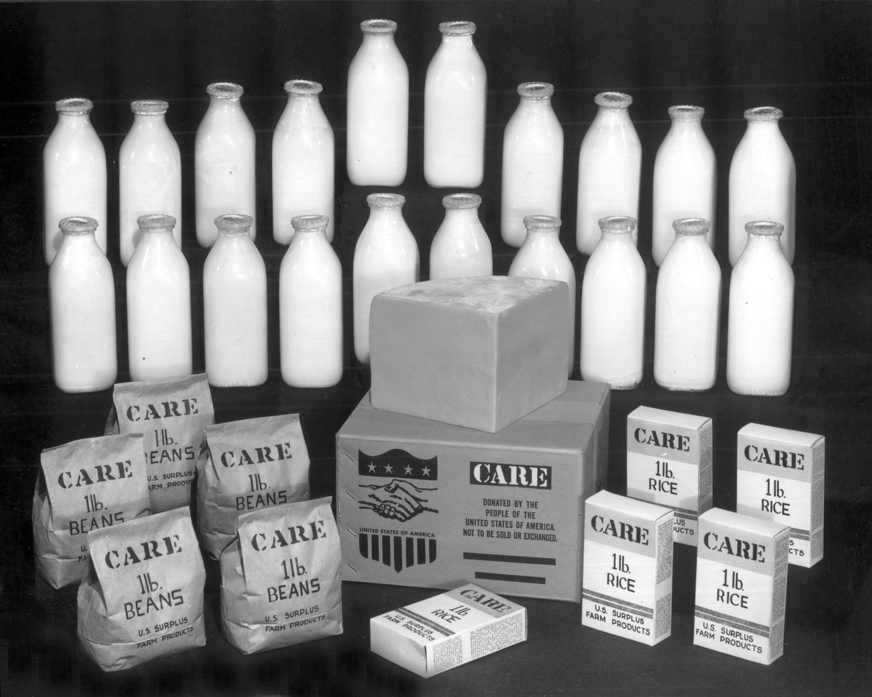 Contents of a CARE Package.