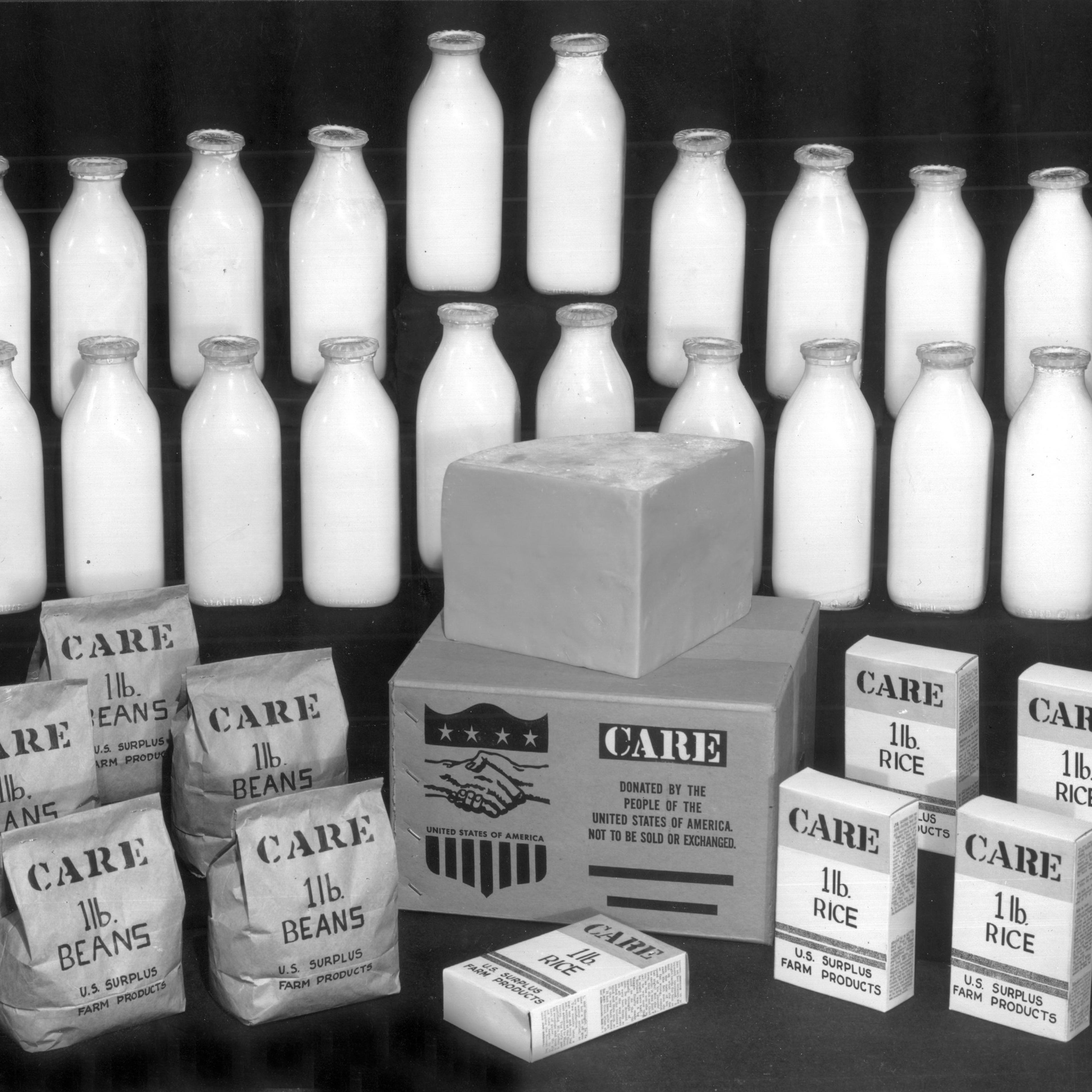 Contents of a CARE Package.