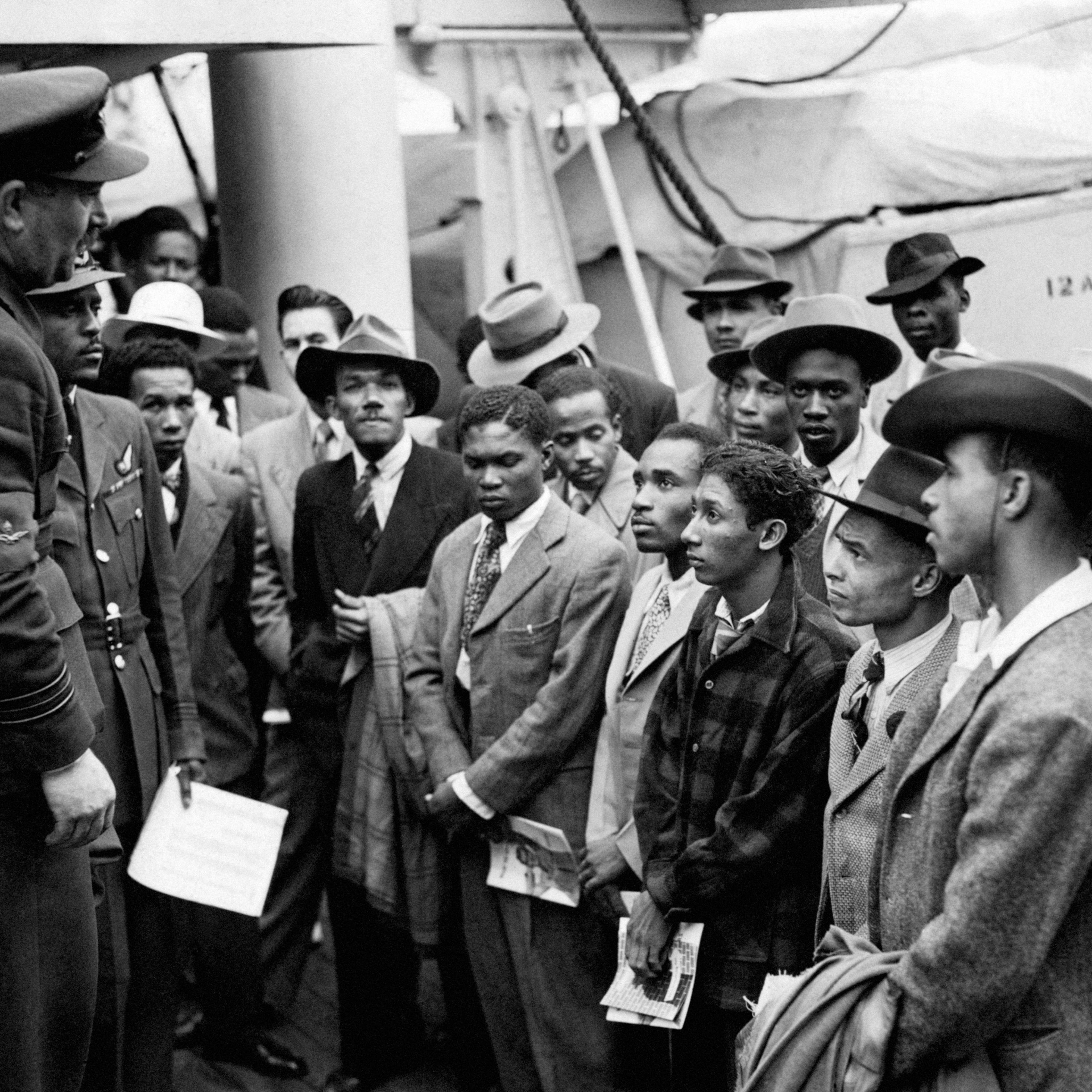 UK Immigration - West Indies - Empire Windrush, Tilbury Docks