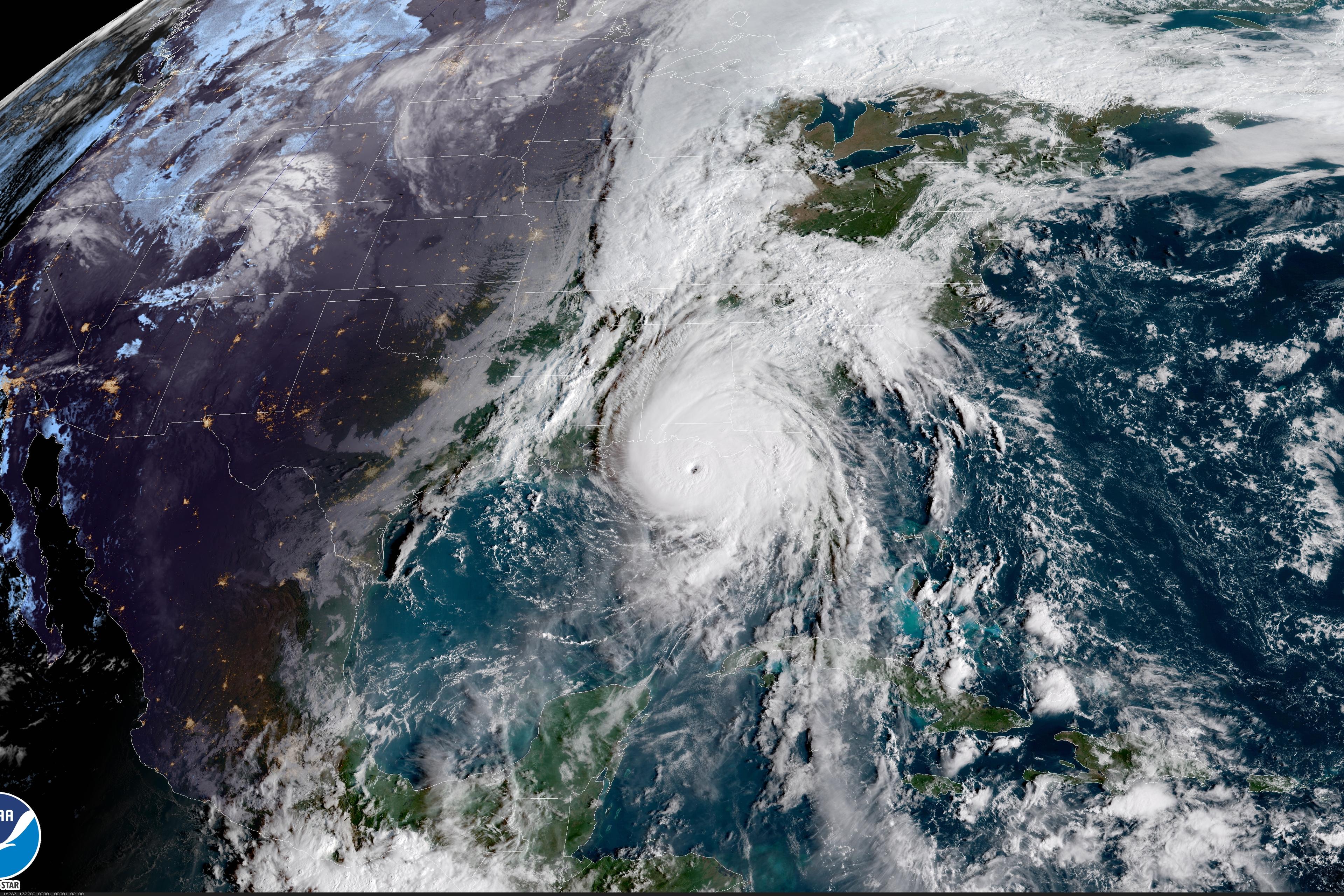 Hurricane Michael is massive from space