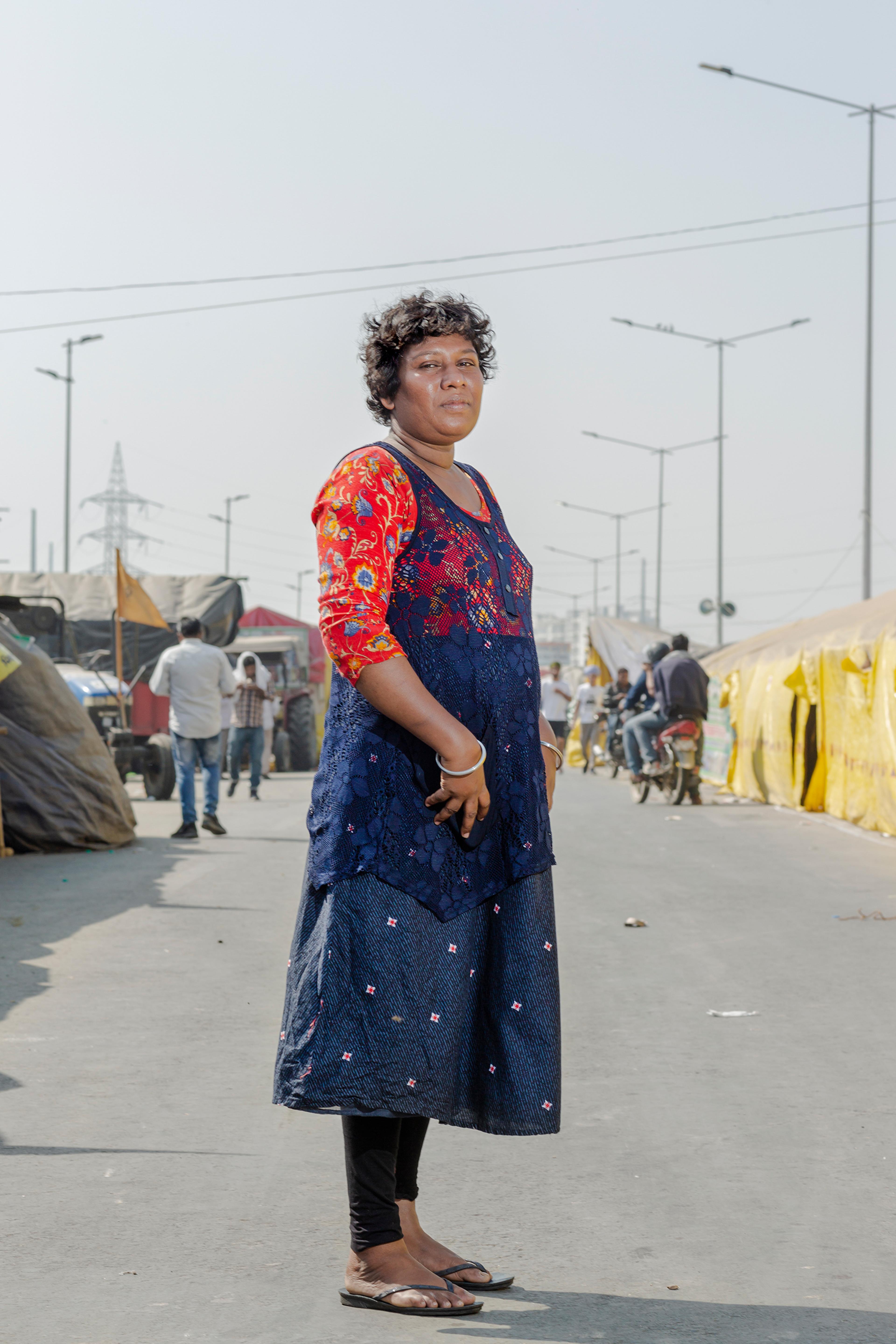 Bindu Ammini is a well-known Dalit rights and women’s rights activist from Kerala. “I came here to support the farmers” she says. “but I saw a very different India without any caste or gender discrimination. Hopefully it will continue beyond the protest.”