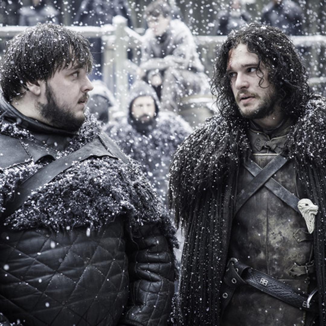 John Bradley and Kit Harington in Game of Thrones