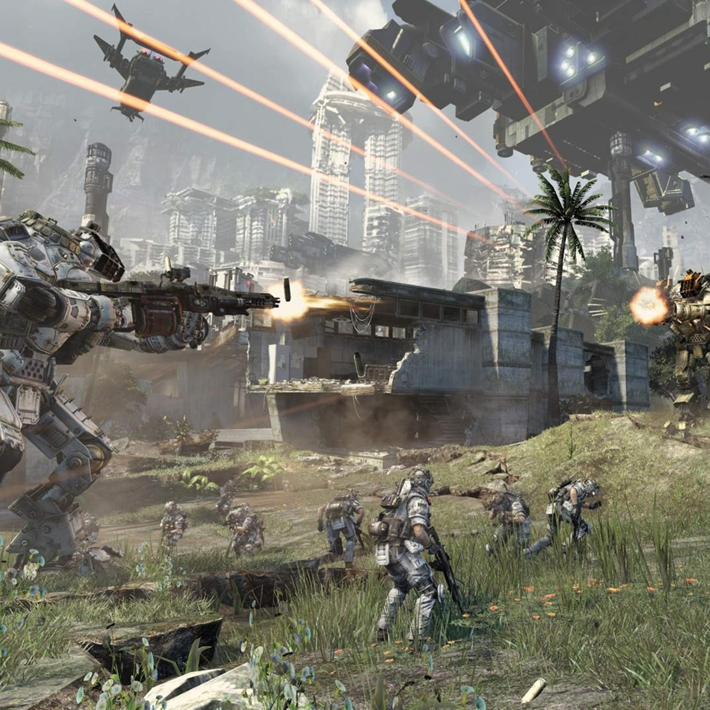 Screenshot from publisher Electronic Arts and developer Respawn Entertainment's massively-multiplayer first-person Xbox One shooter Titanfall (also for Xbox 360 and Windows).