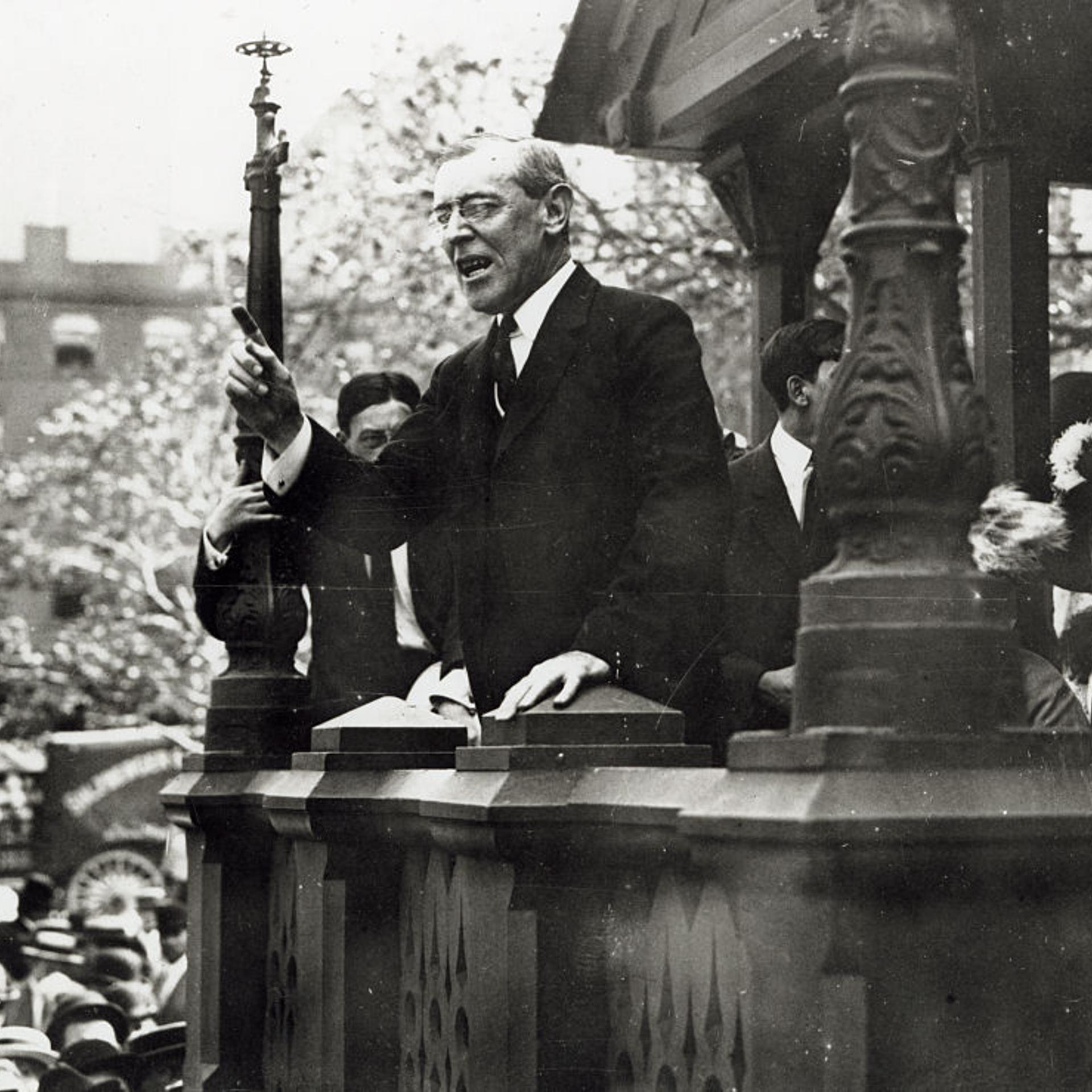 Candidate Wilson Speaking in Union Square