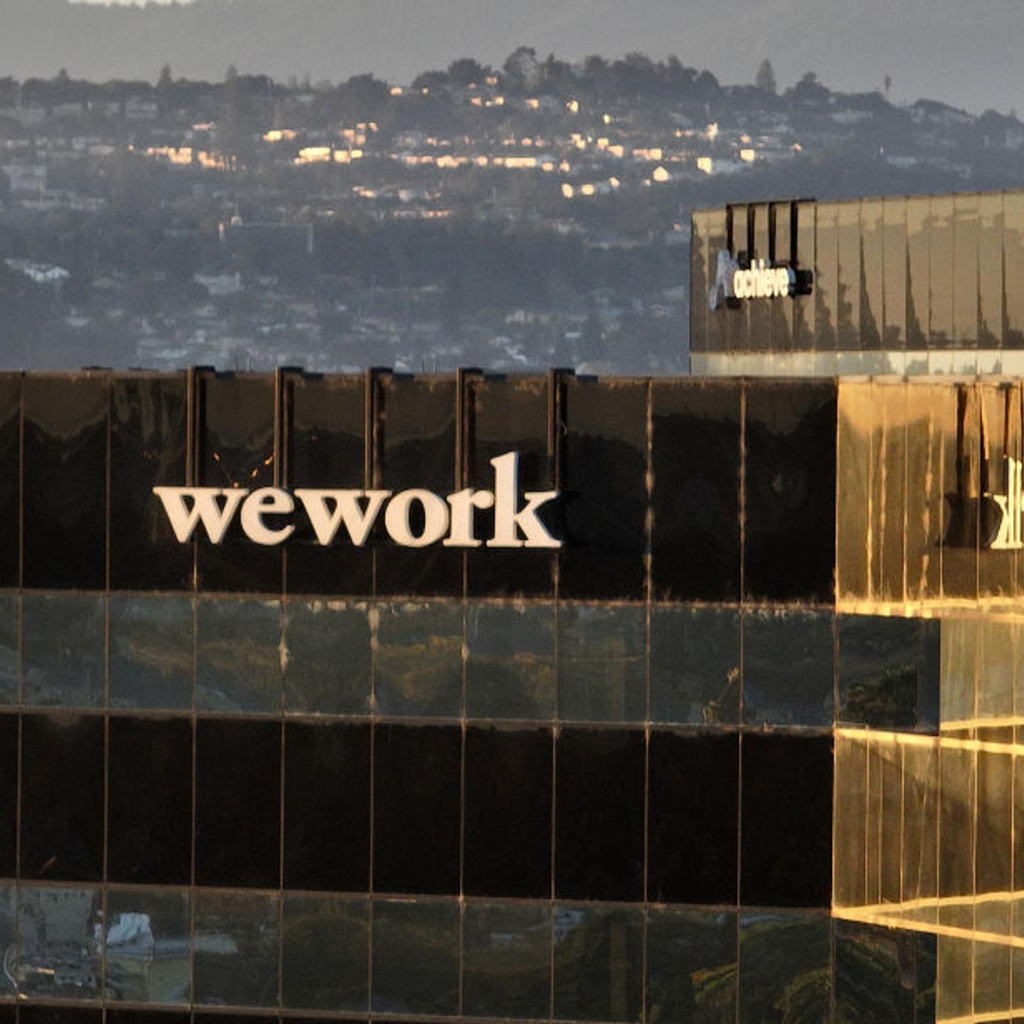 The WeWork office in San Mateo, California on Nov. 01, 2023