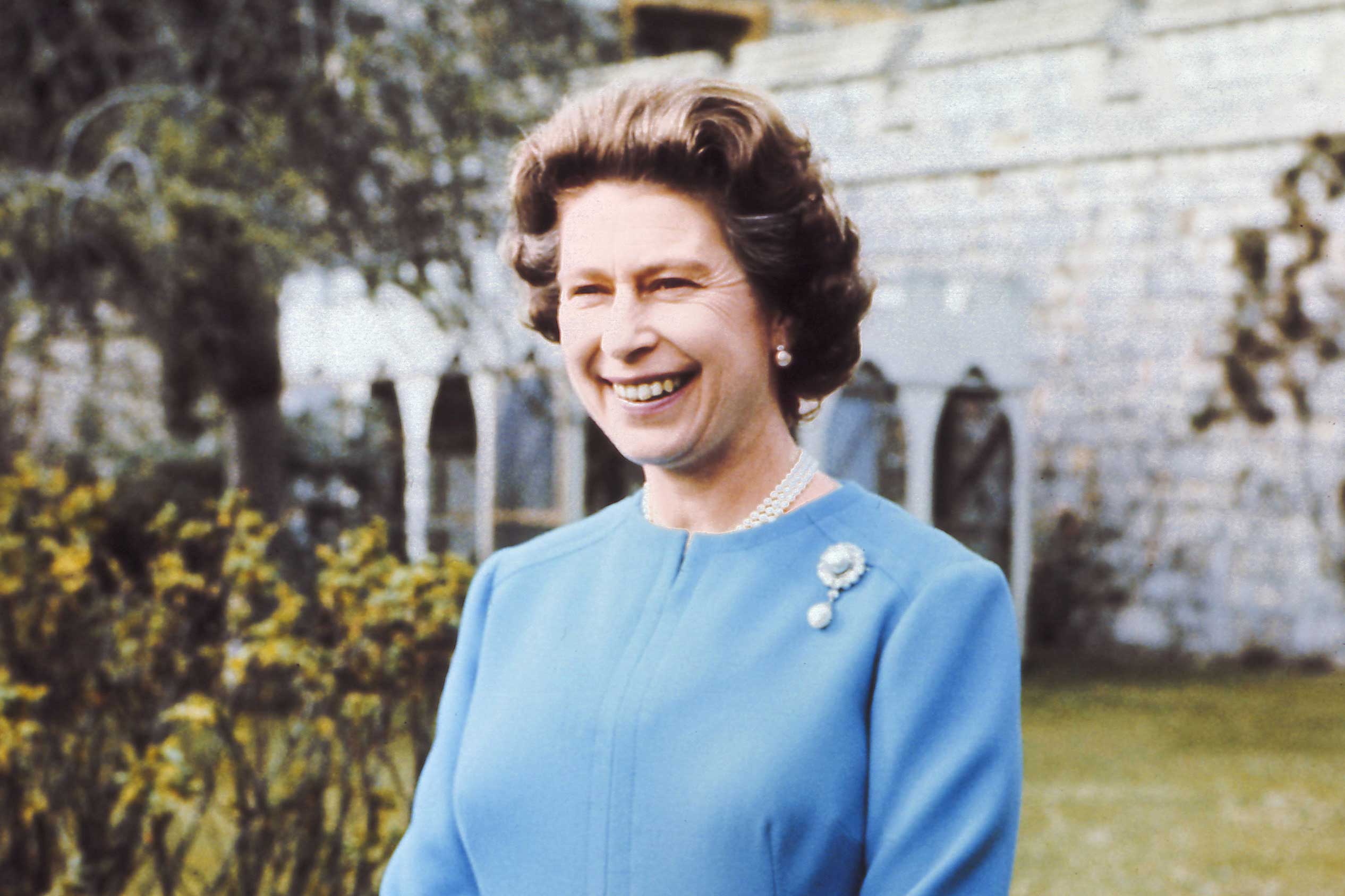 Queen Elizabeth II on 50th birthday in Windsor in 1976.