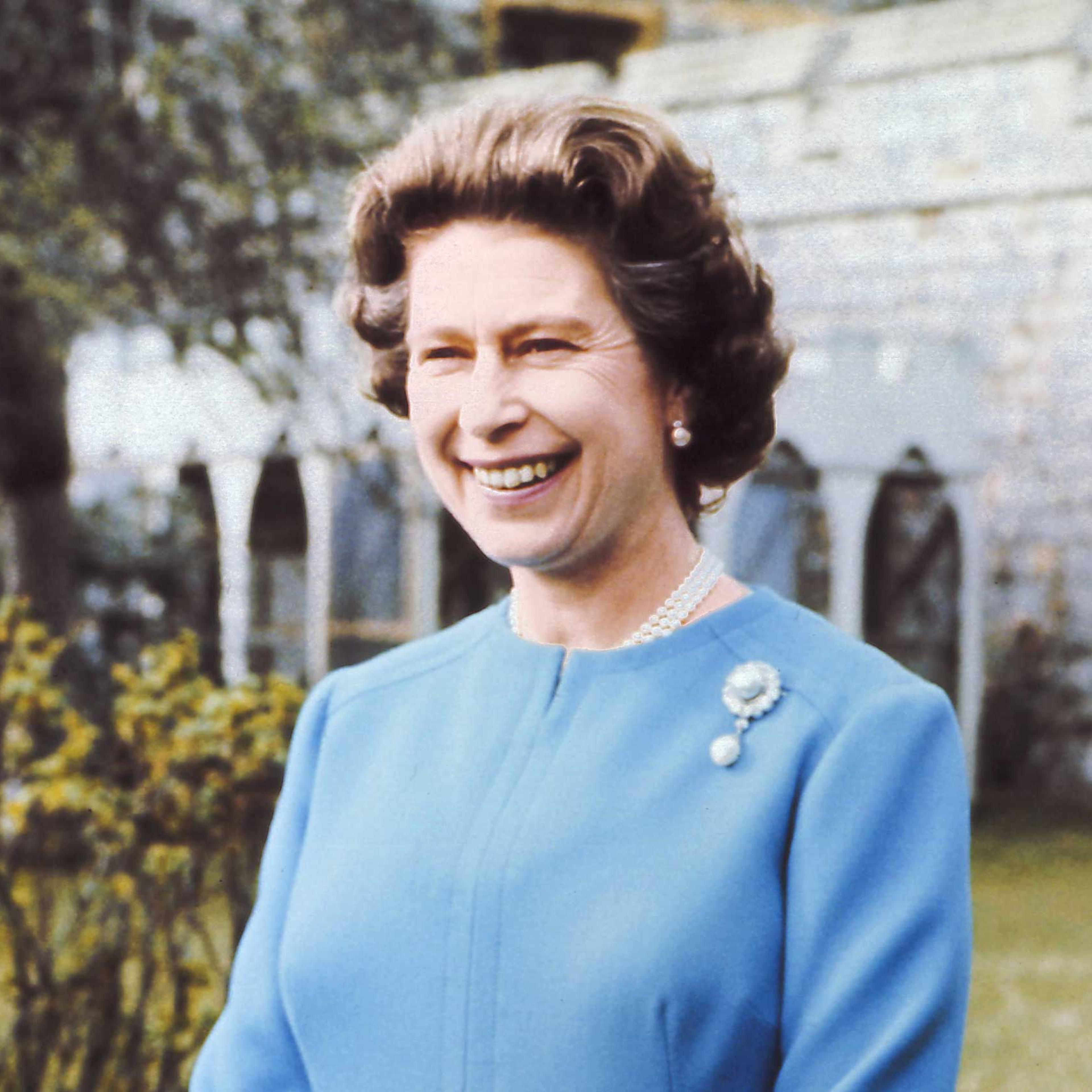 Queen Elizabeth II on 50th birthday in Windsor in 1976.