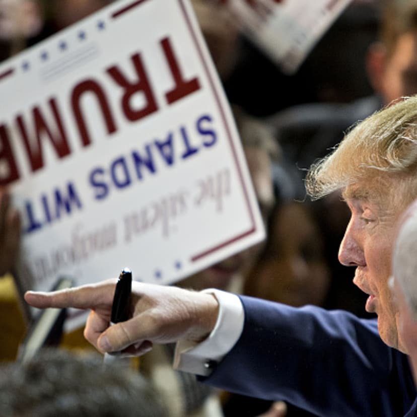 Presidential Candidate Donald Trump Holds Iowa Rally