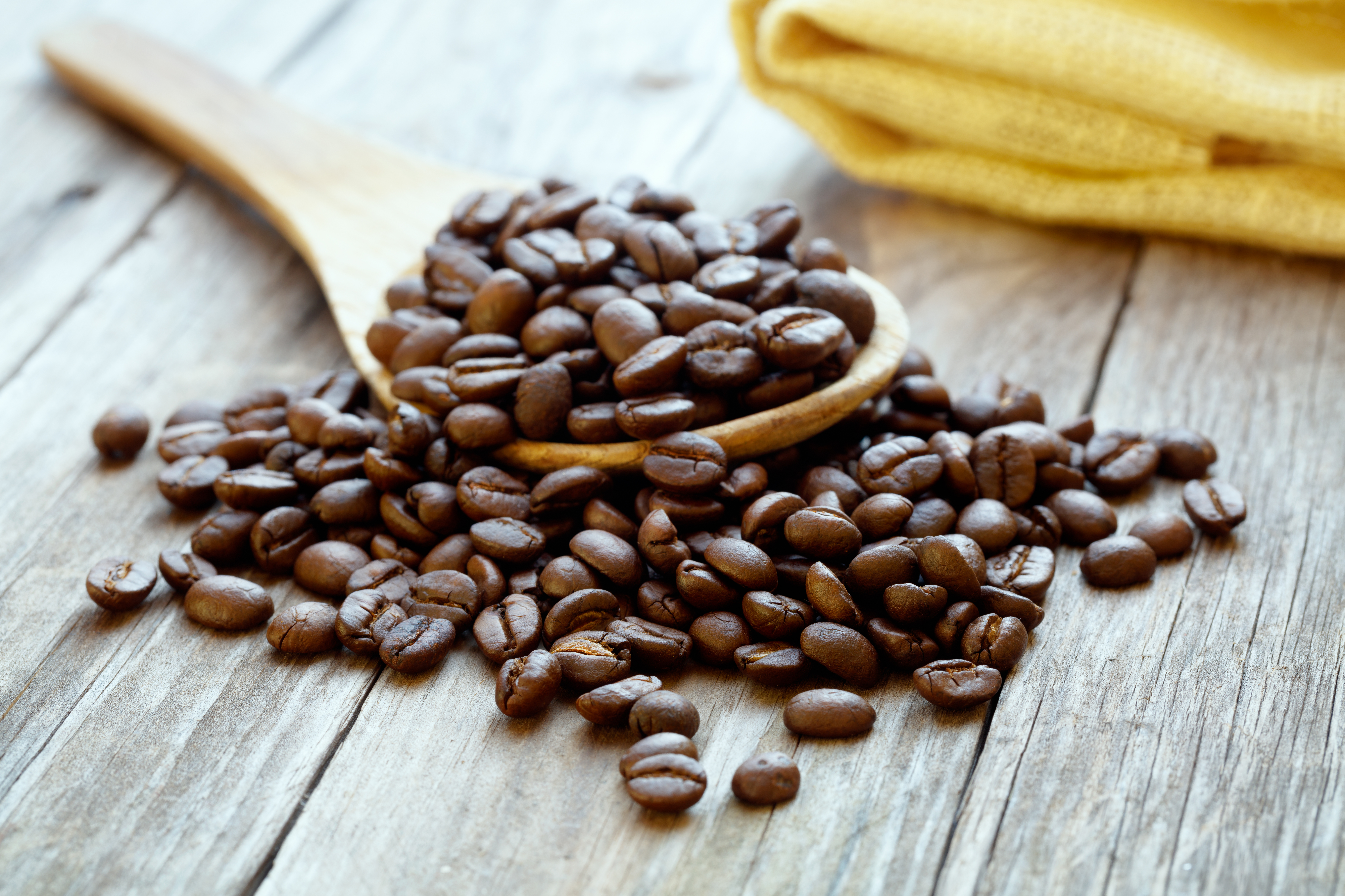 Closeup coffee beans