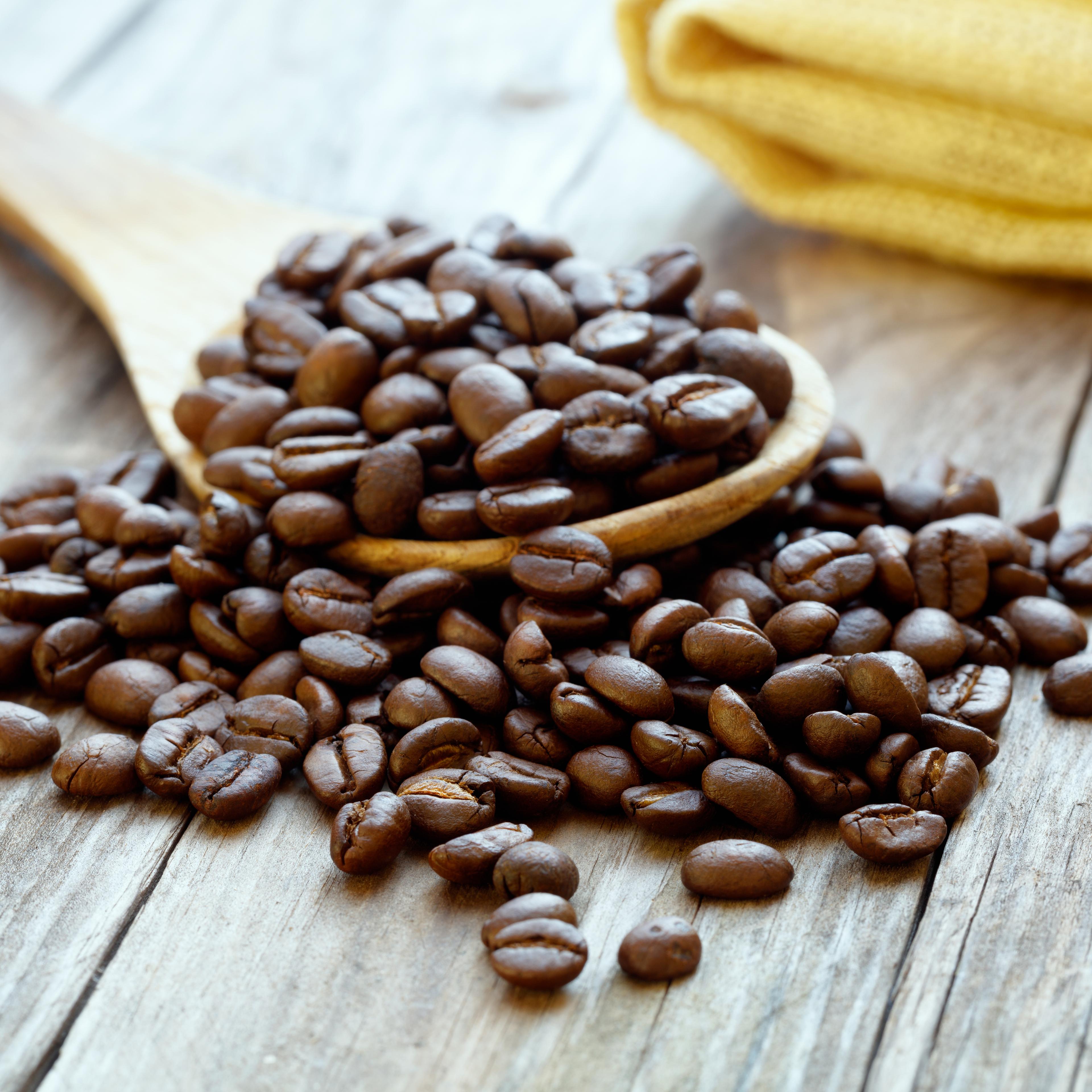 Closeup coffee beans