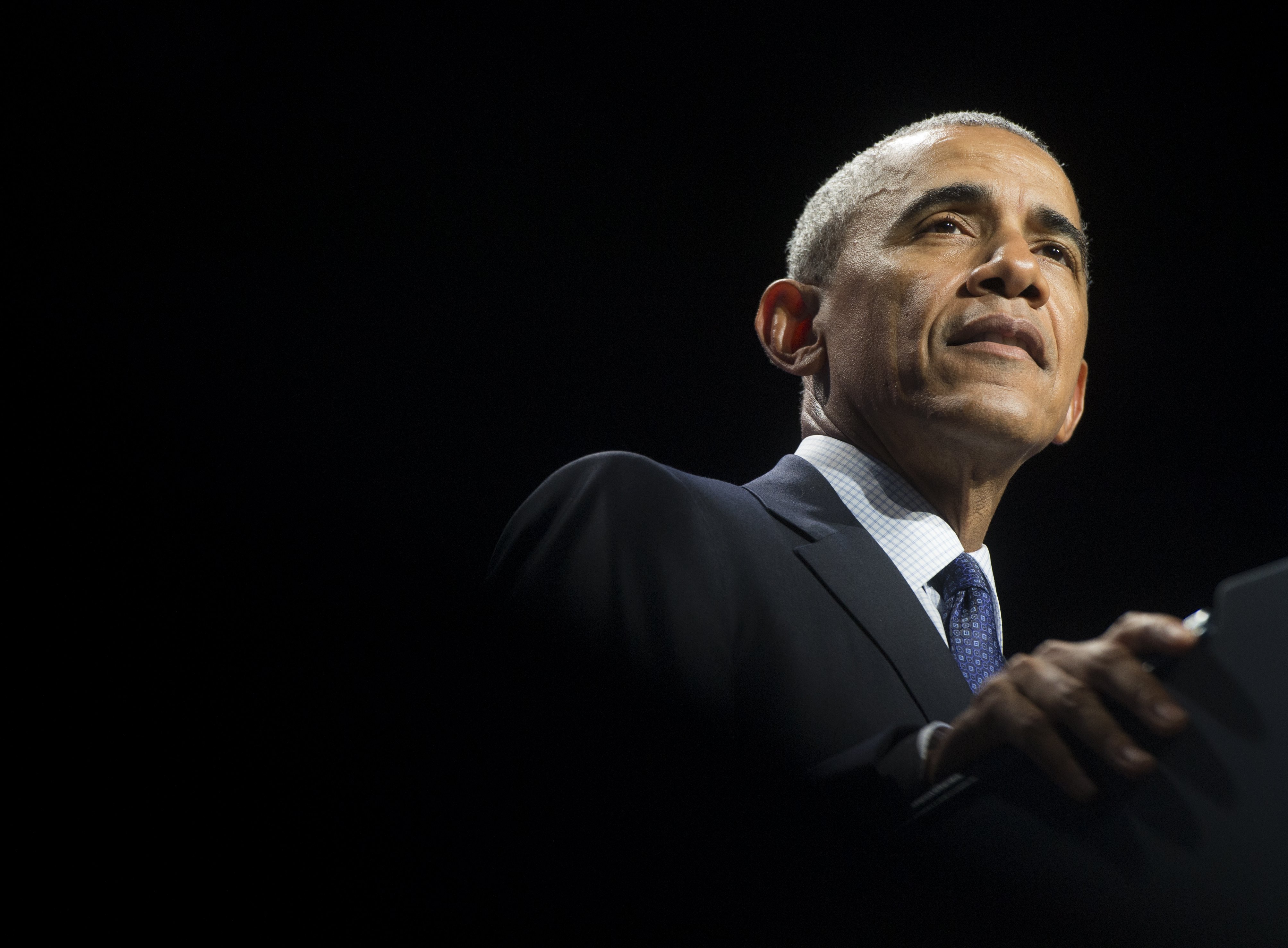 US President Barack Obama speaks during the United State of Women Summit at the Washington Convention Center in Washington, D.C., on June 14, 2016.