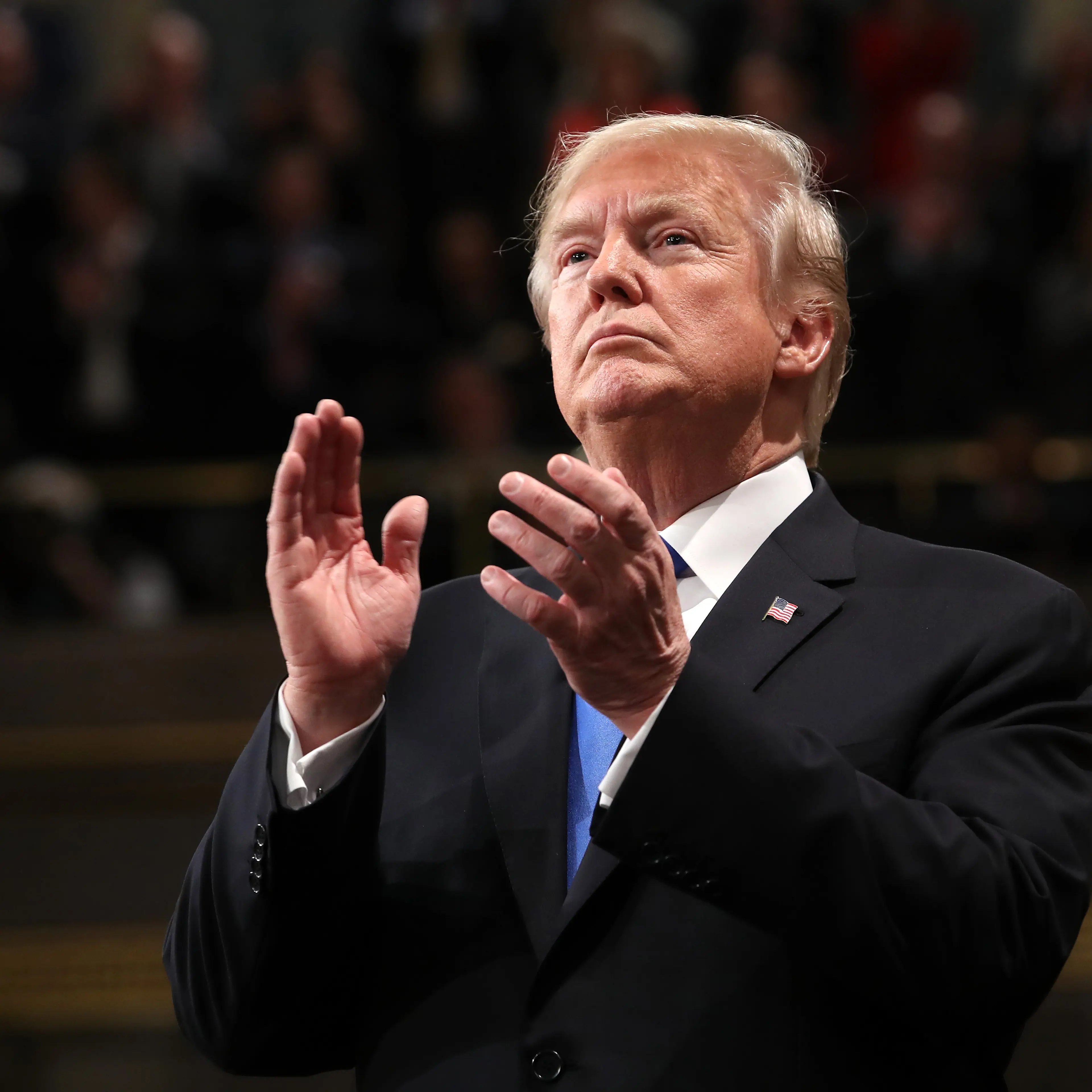 President Trump Addresses The Nation In His First State Of The Union Address To Joint Session Of Congress