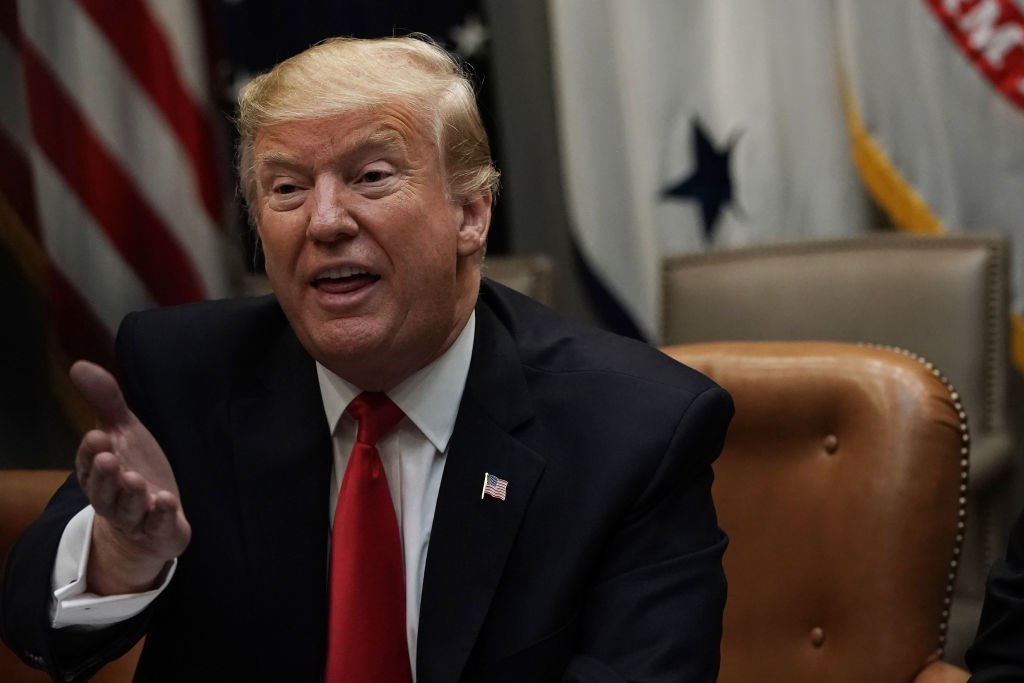President Trump Hosts Roundtable With Hispanic Pastors In The Roosevelt Room Of White House