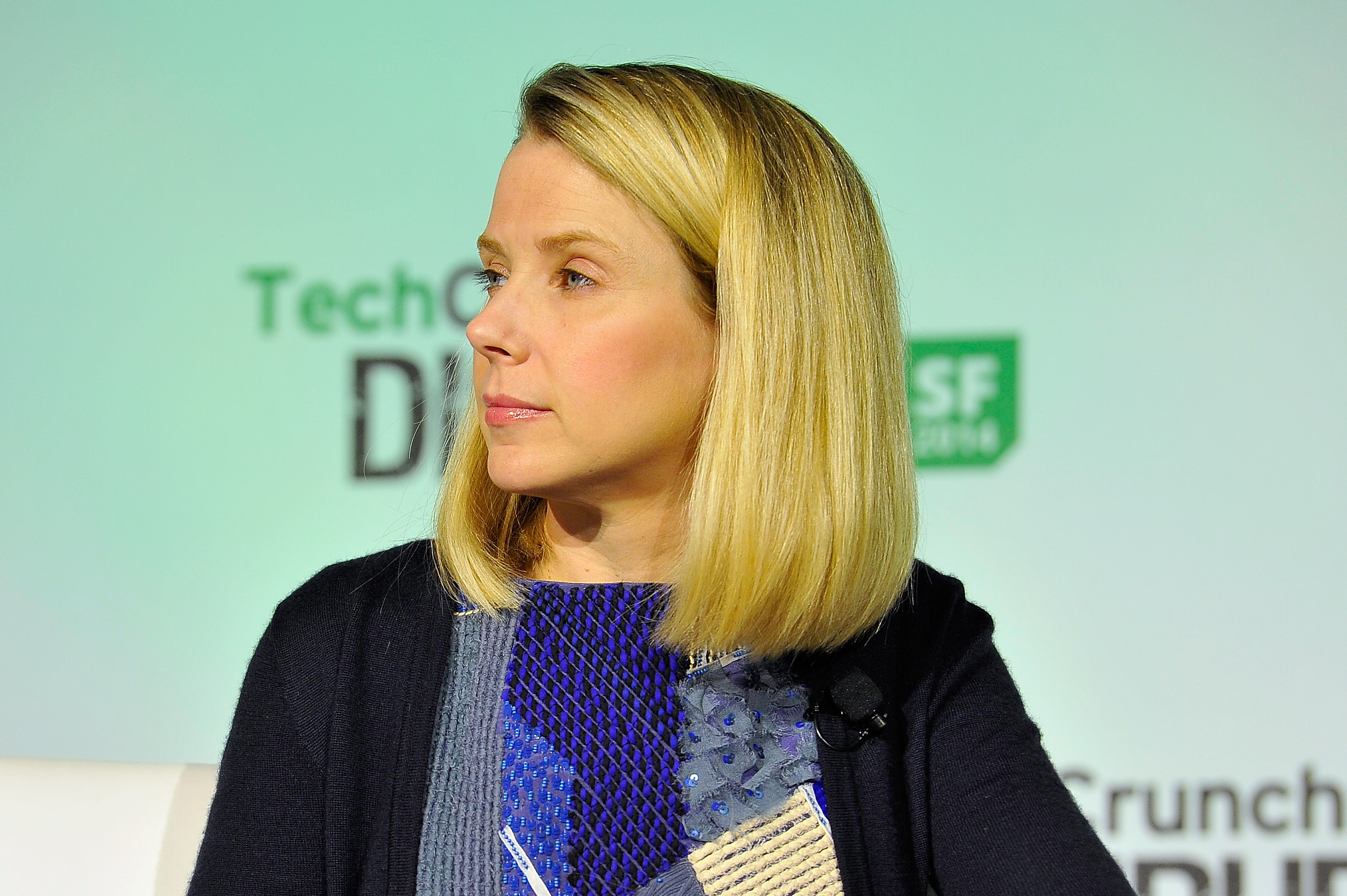 Yahoo! President and CEO Marissa Mayer on September 10, 2014 in San Francisco, California.