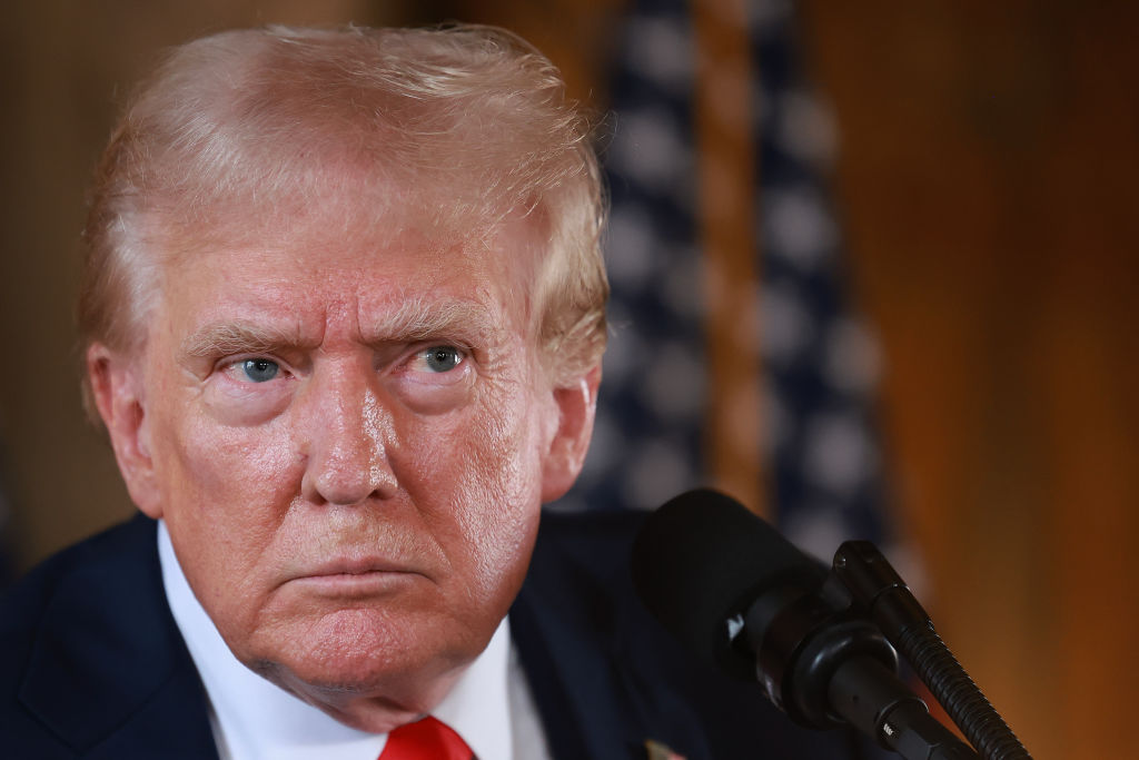 Republican Presidential Nominee Donald Trump Speaks To The Press In Palm Beach, Florida