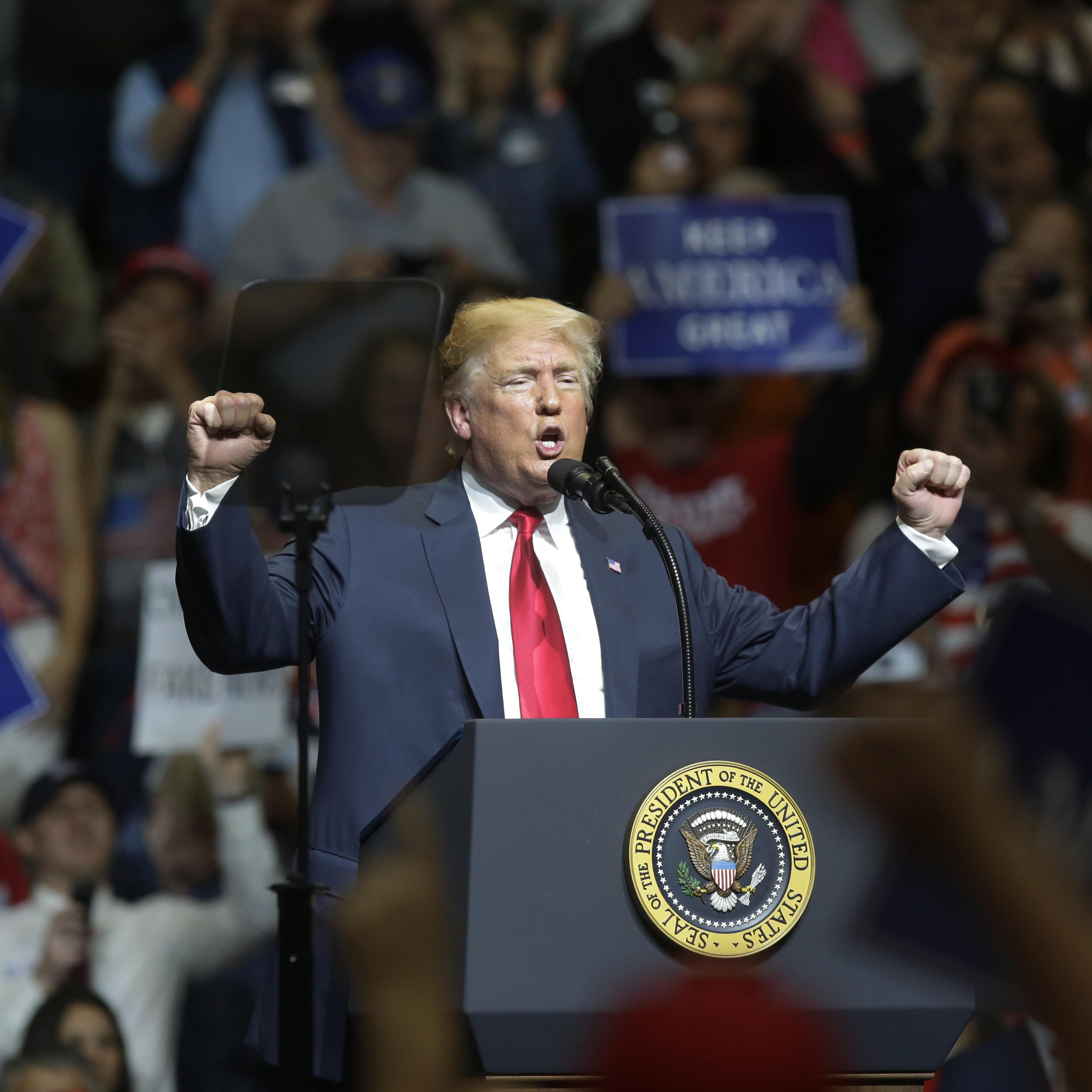 President Donald Trump Holds Indiana Campaign Rally