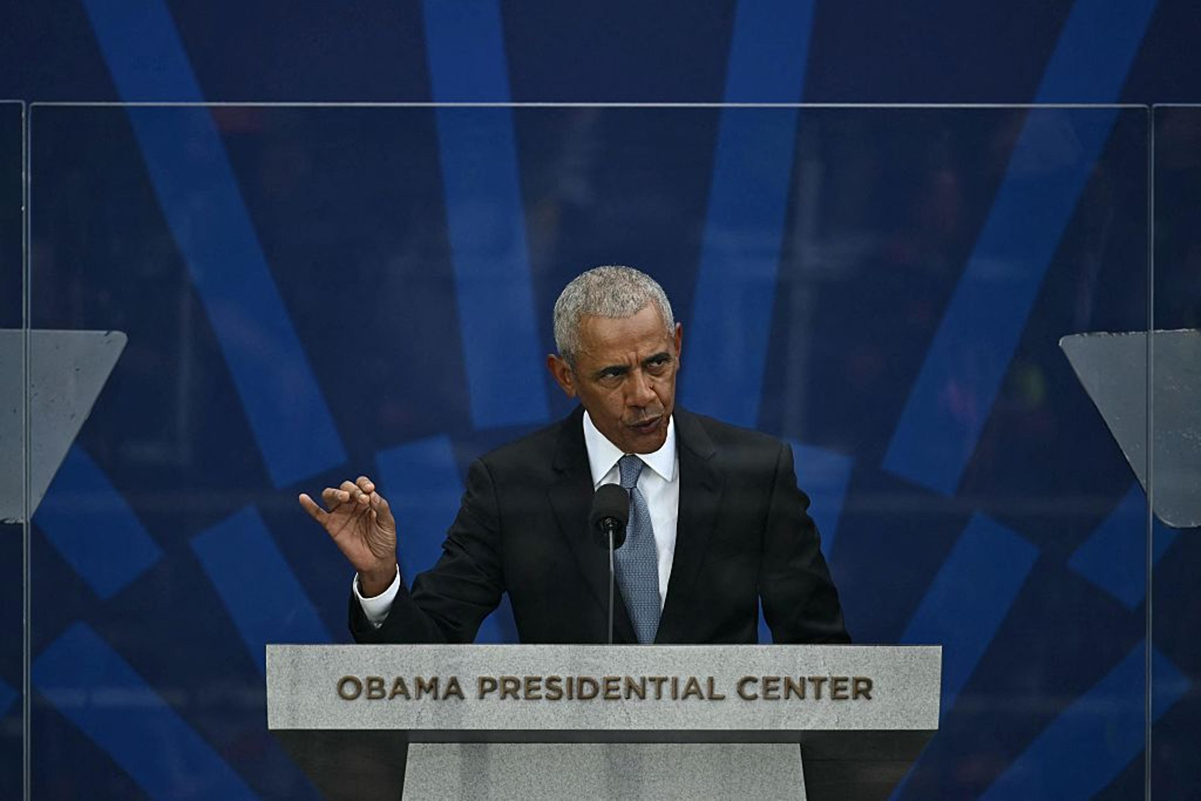 Obama Gives Pointed Remarks on 'American Values,' Without Naming Trump